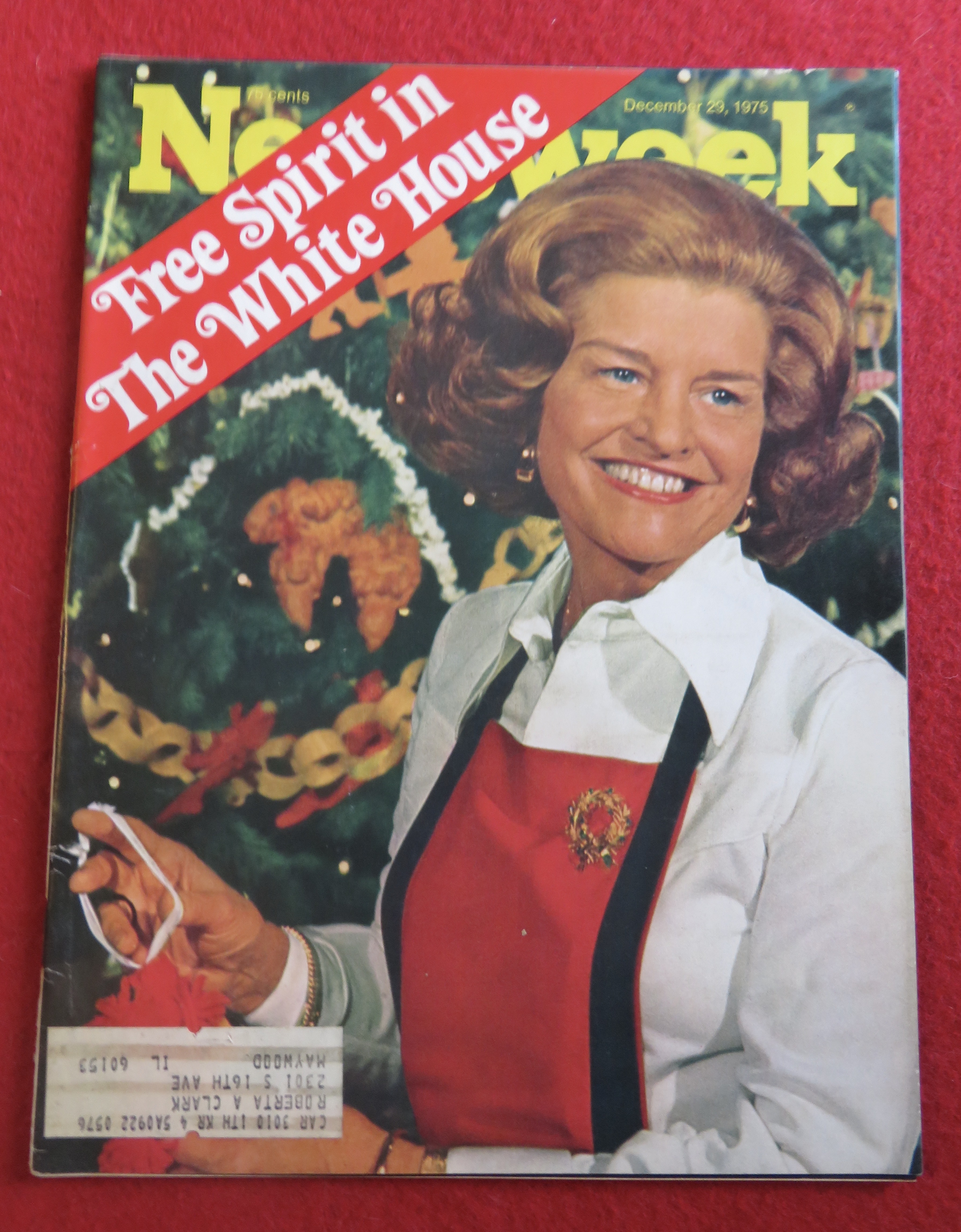 Newsweek Magazine December 29, 1975 Betty Ford