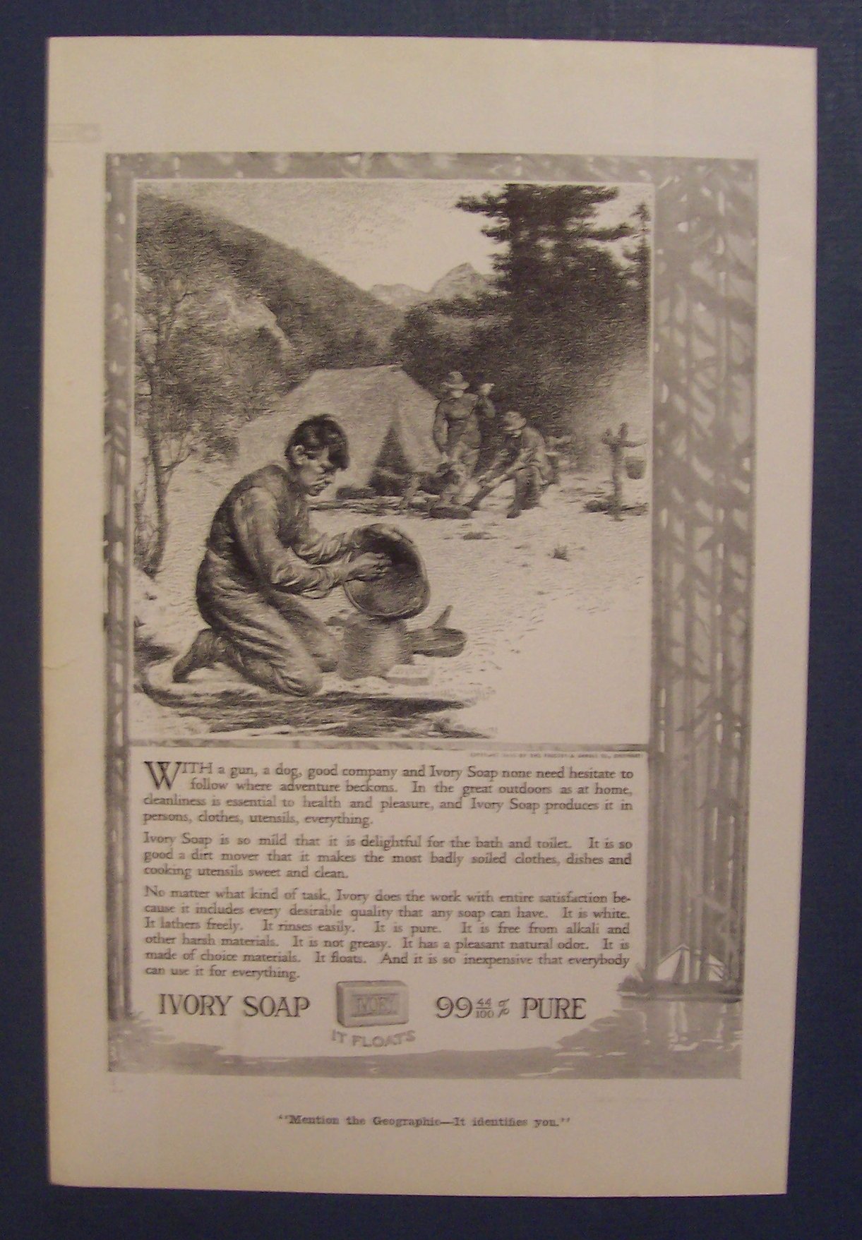 1916 Ivory Soap with Man Washing a Pot