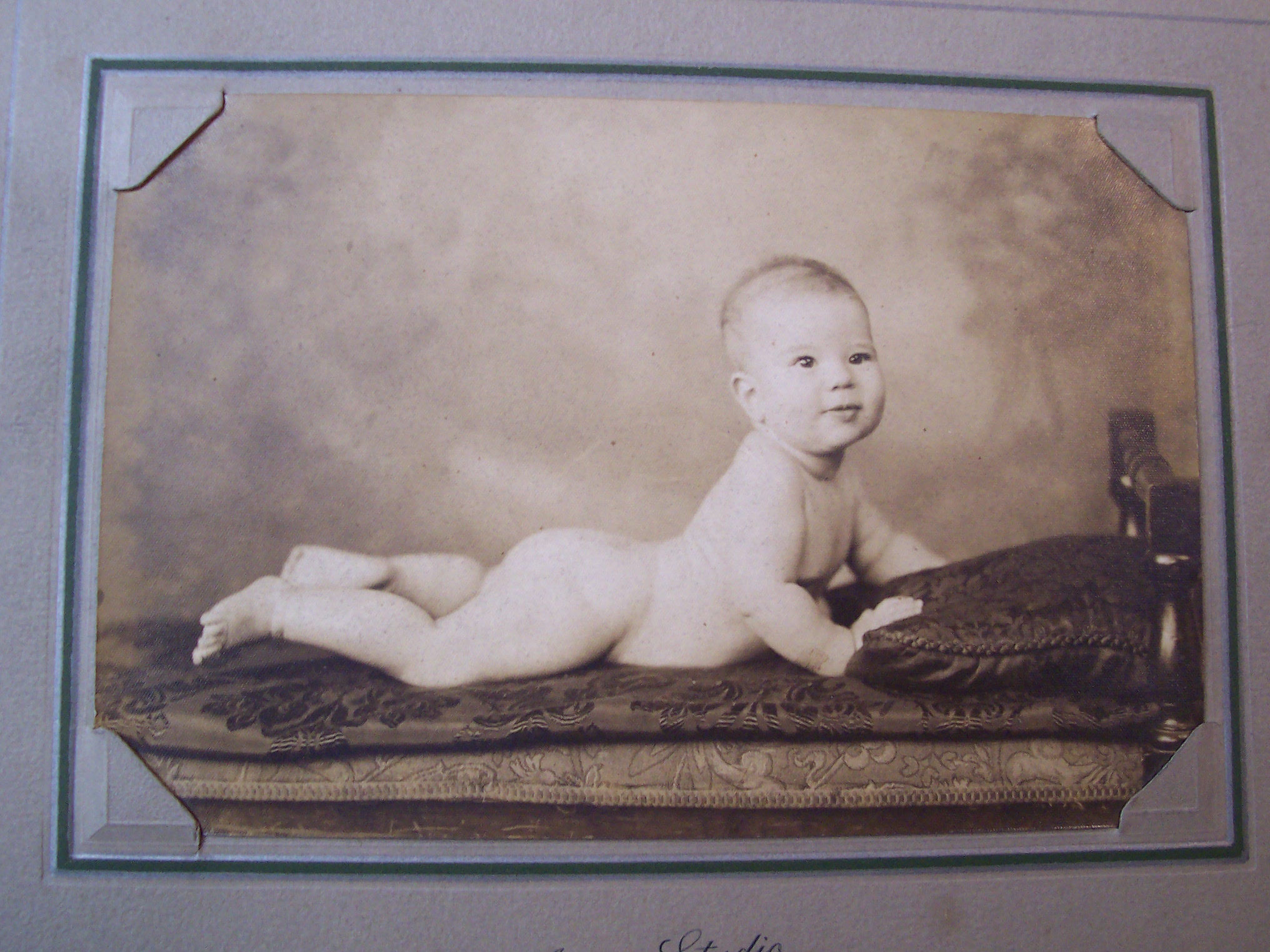 Photo - 1910's Baby on a Bed