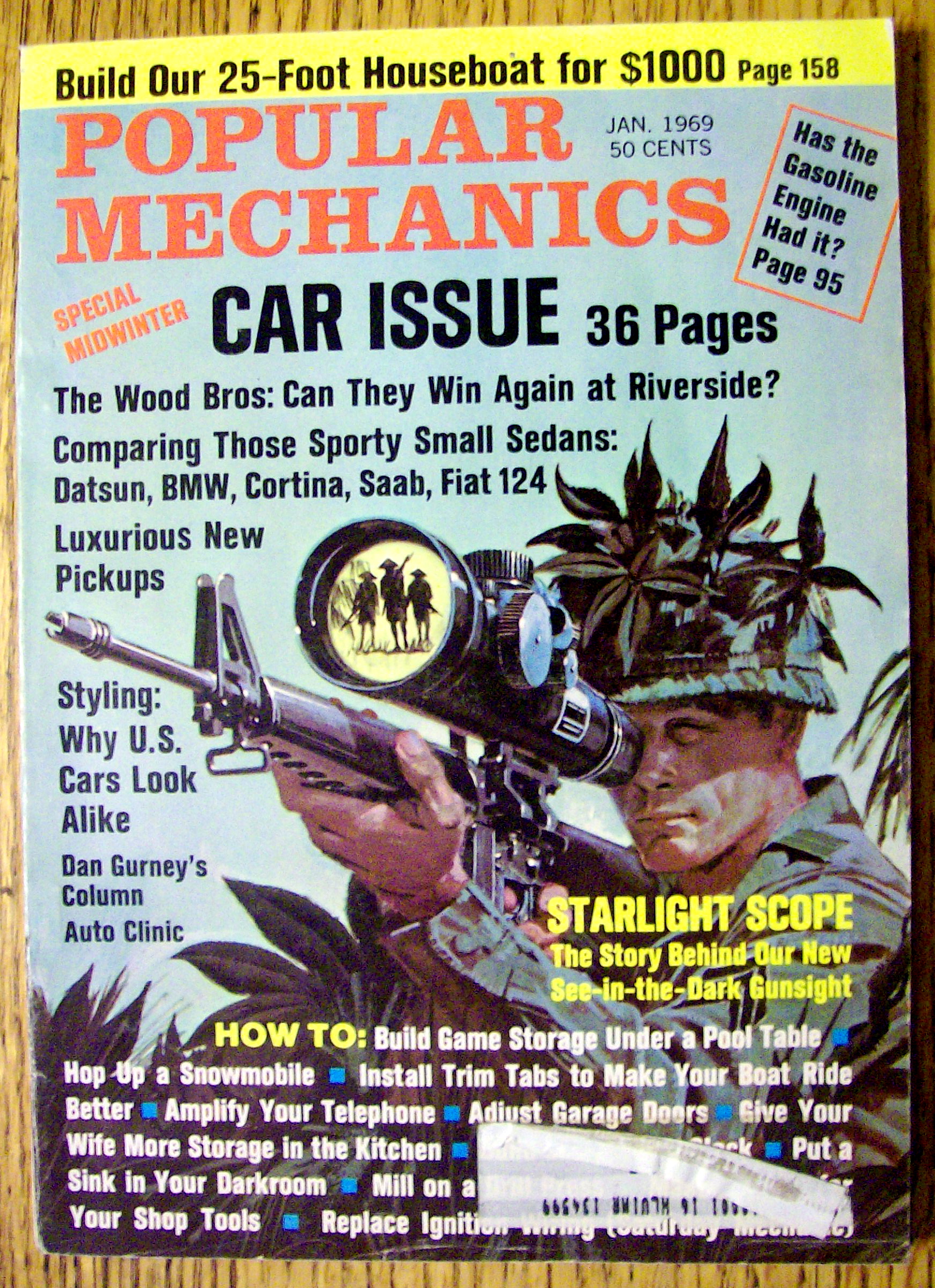 Popular Mechanics January 1969 Car Issue