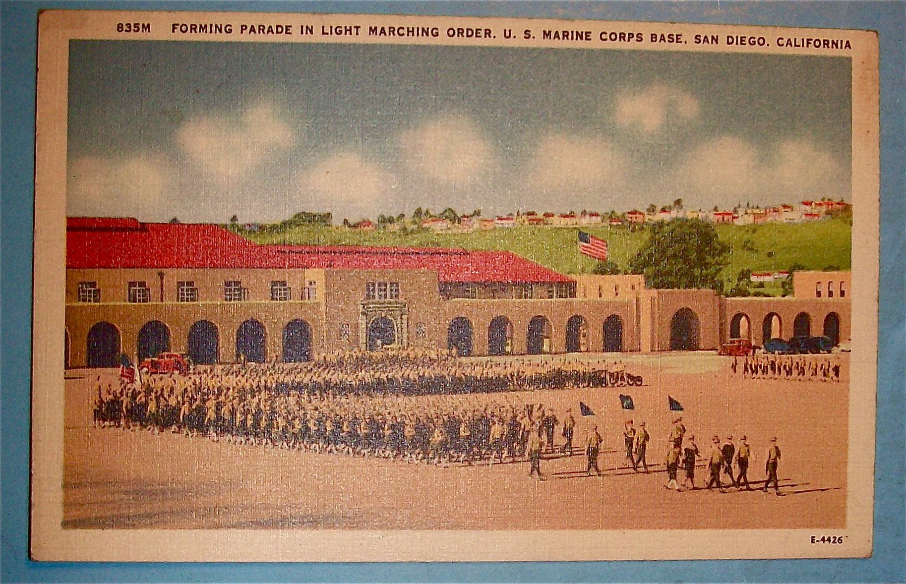 Forming Parade In Light Marching Order Postcard