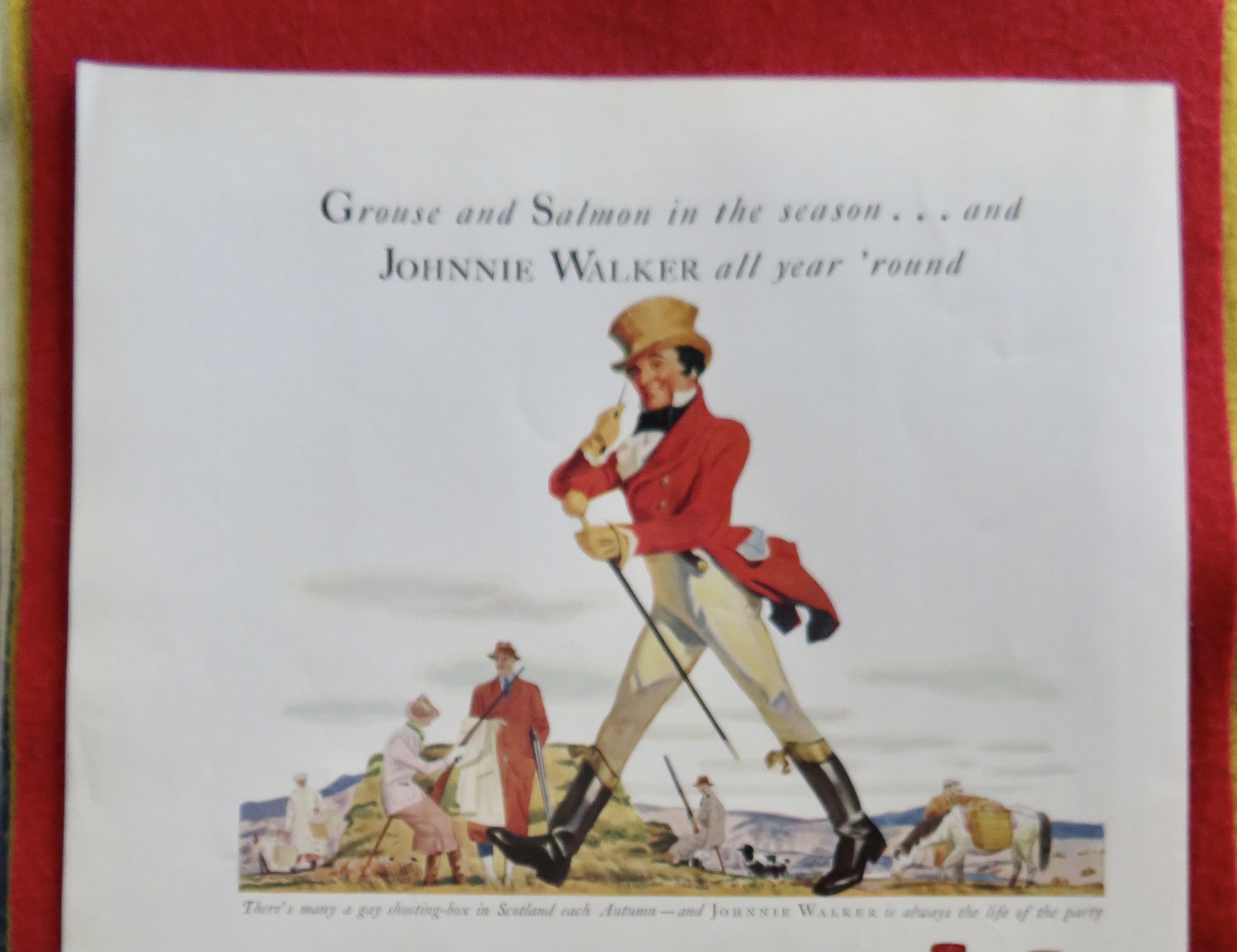 1934 Johnnie Walker Whiskey with Johnnie Walker