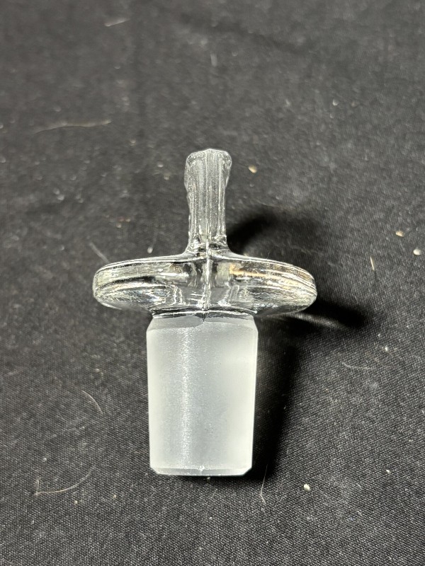 Vintage Pyrex Glass Stopper 19 Ground Taper Joint Solid Pennyhead Laboratory