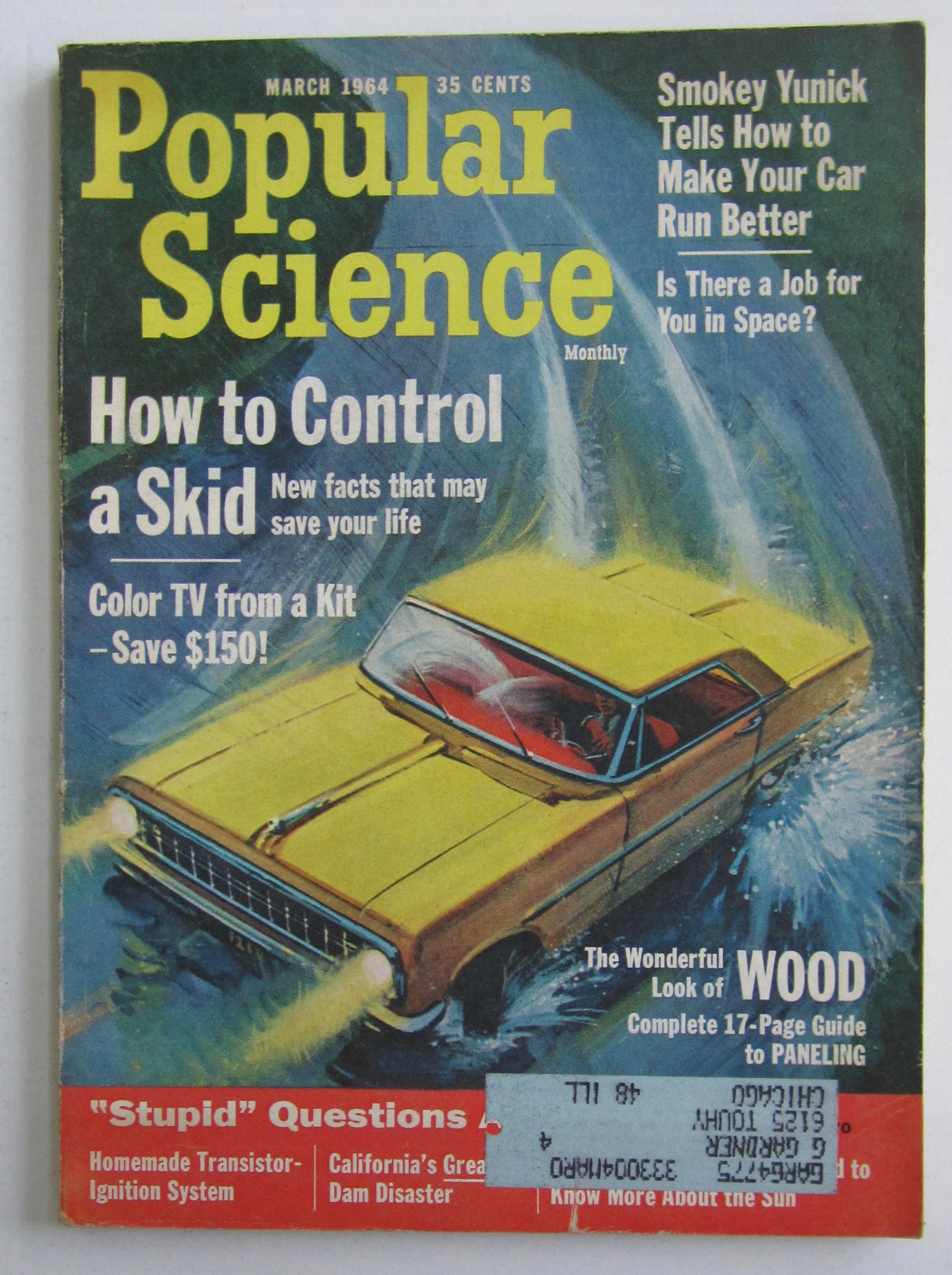 Popular Science March 1964 How To Control A Skid