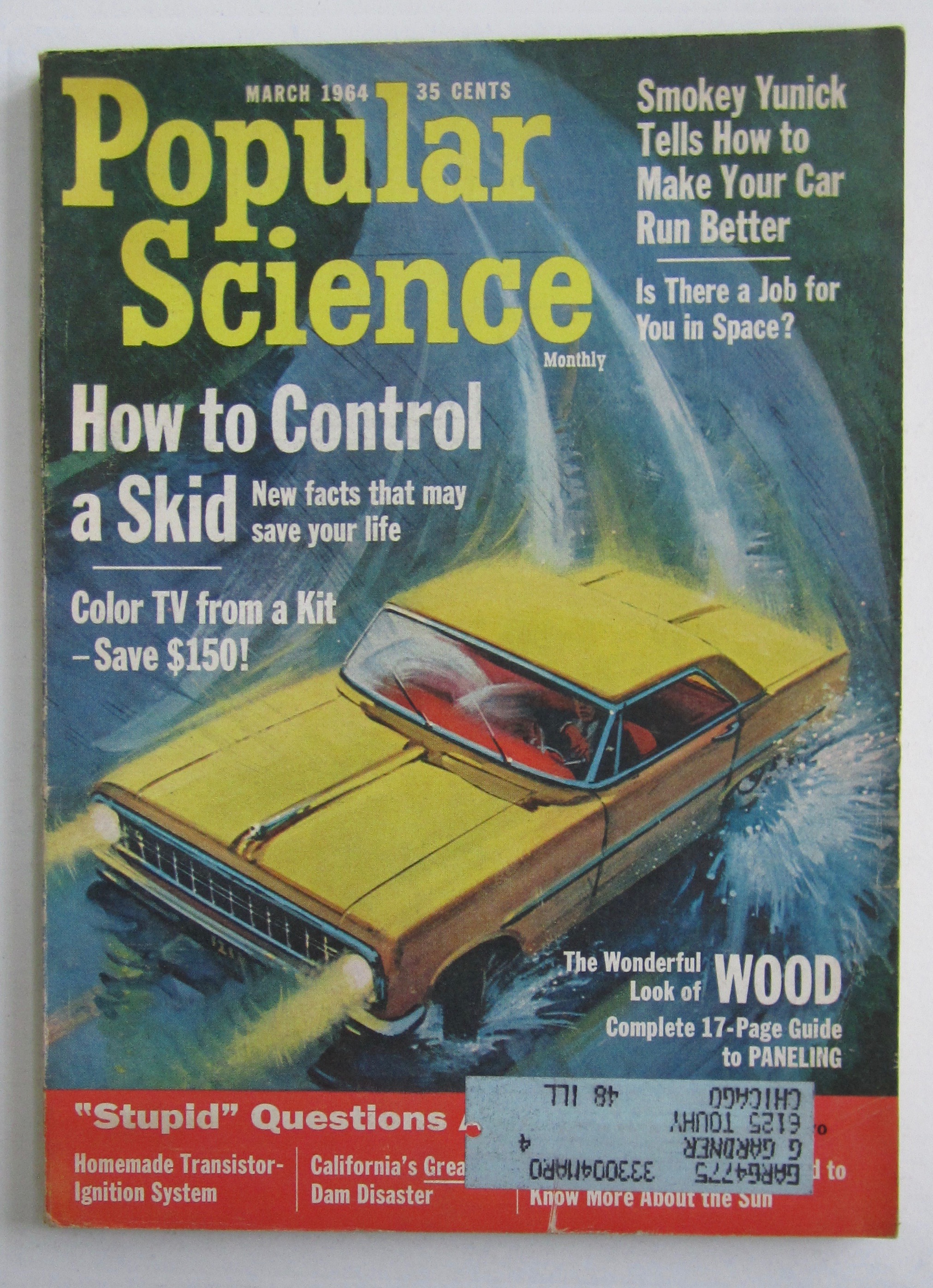 Popular Science March 1964 How To Control A Skid