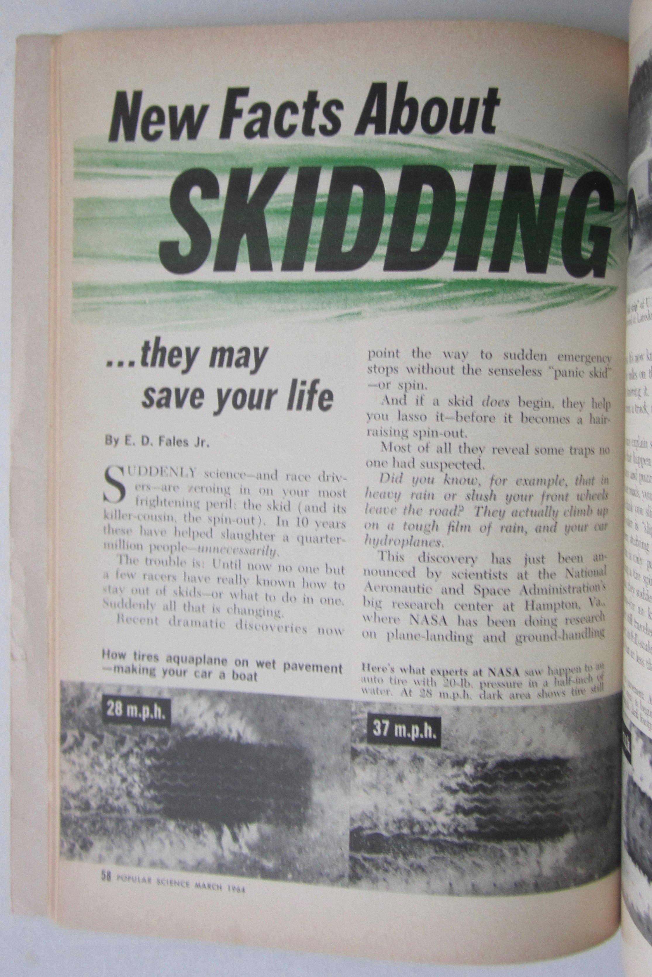Popular Science March 1964 How To Control A Skid
