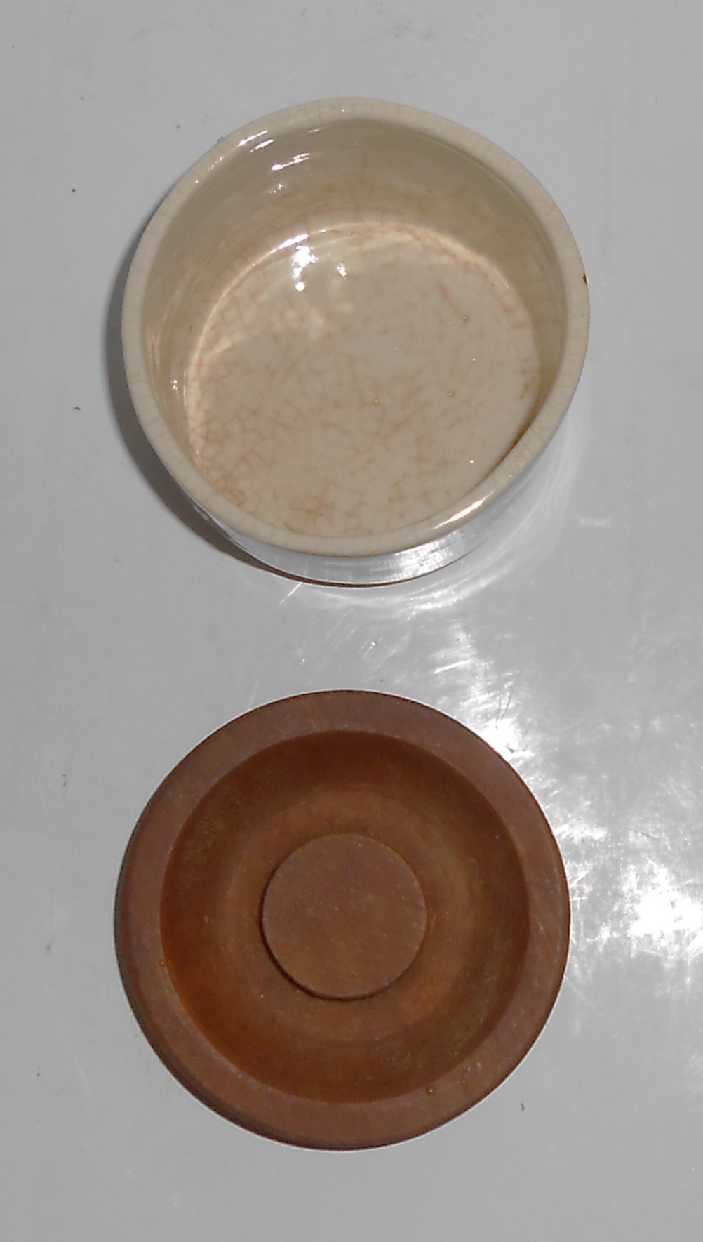 Bauer Pottery Strawberry Decorated Clove / Garlic Jar