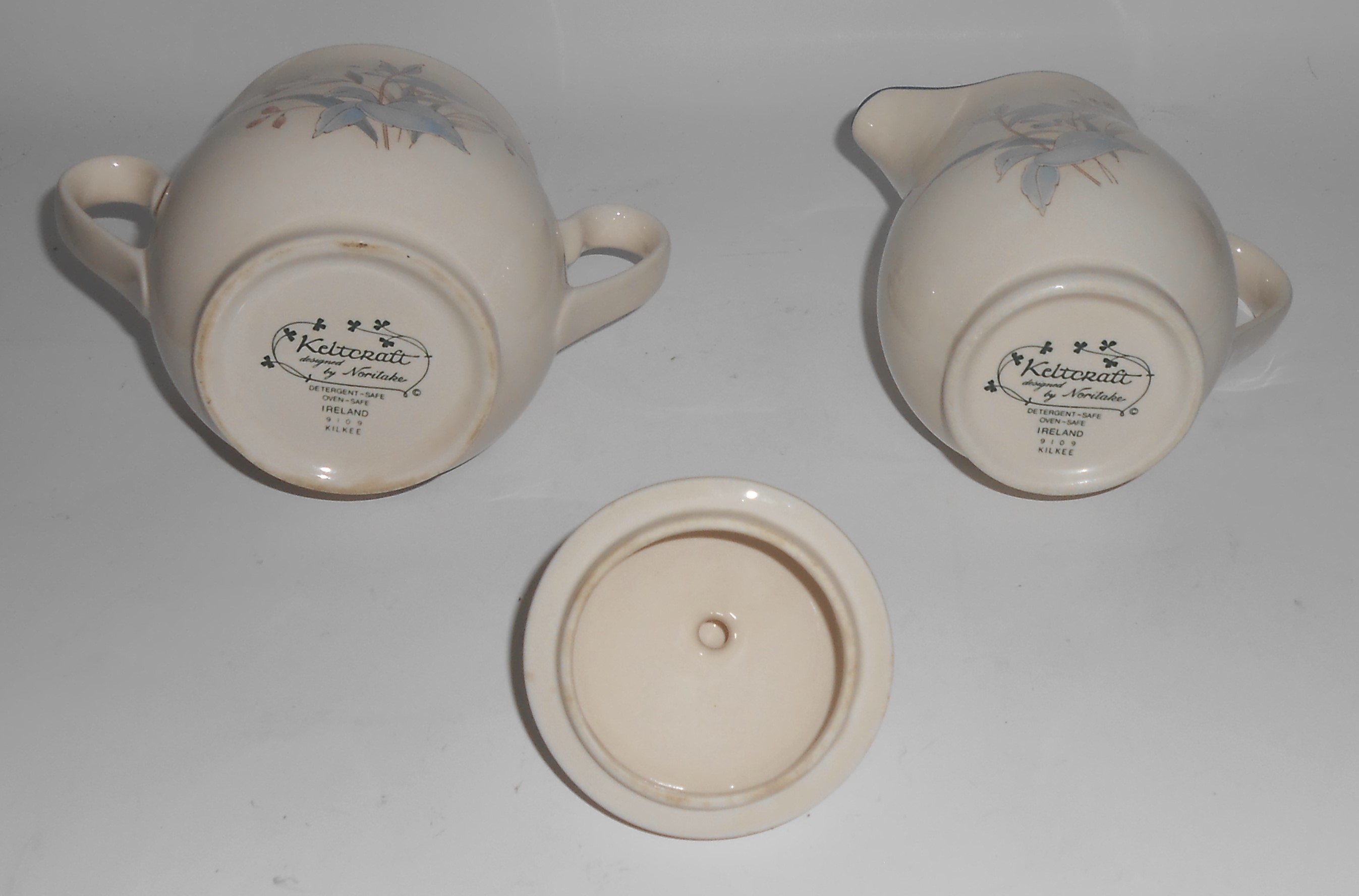 Noritake China Keltcraft Kilkee Creamer & Sugar Bowl Se