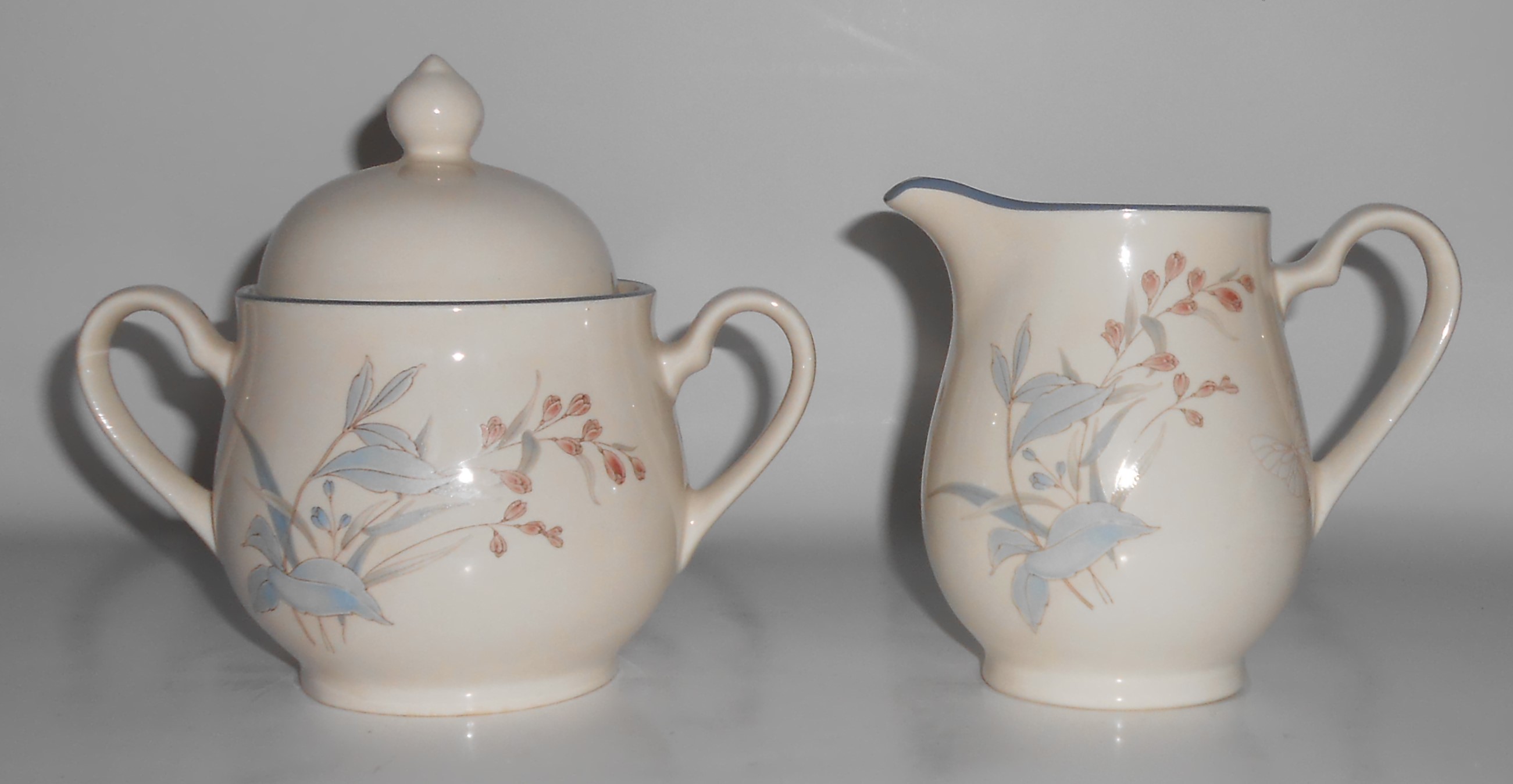 Noritake China Keltcraft Kilkee Creamer & Sugar Bowl Se