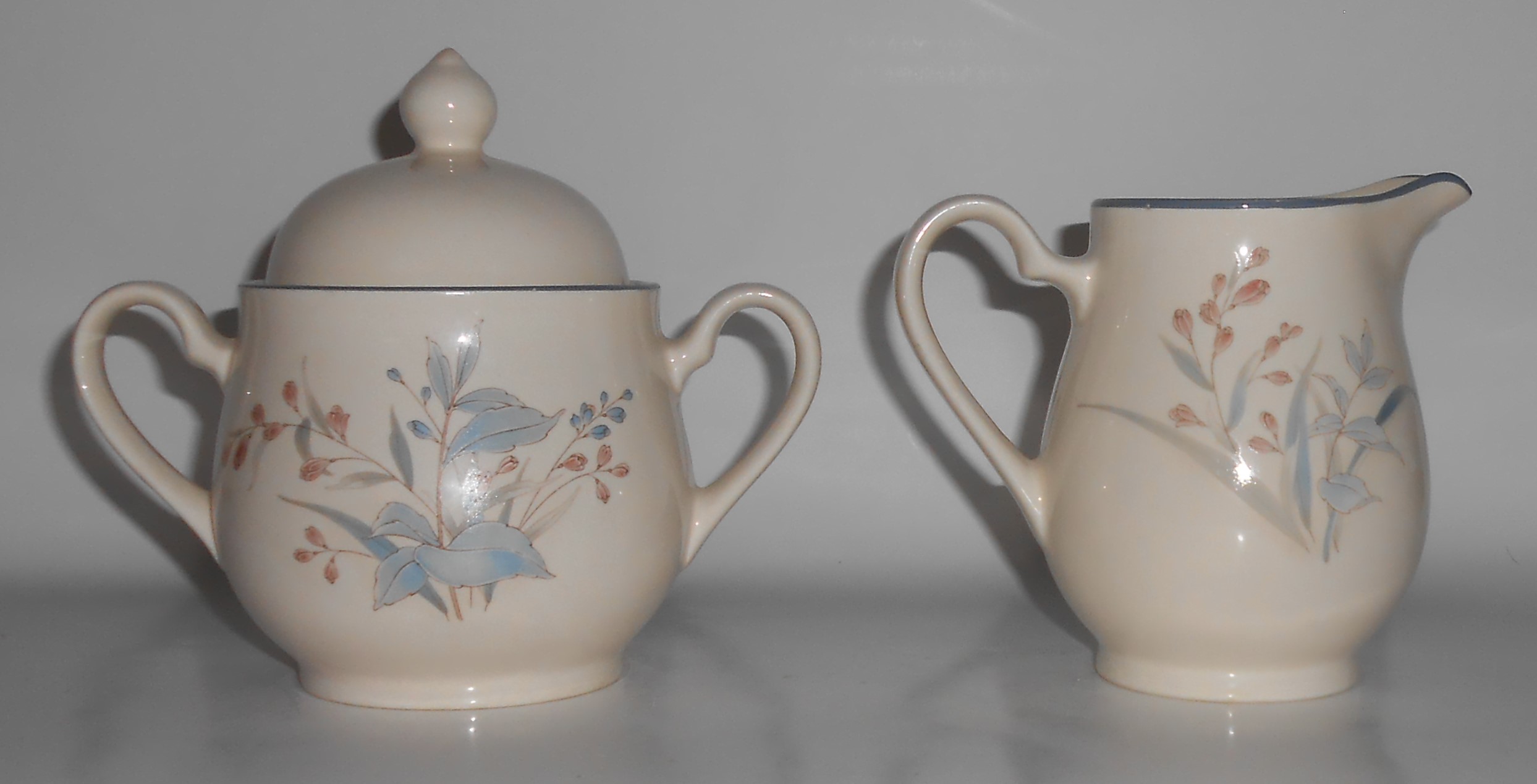 Noritake China Keltcraft Kilkee Creamer & Sugar Bowl Se