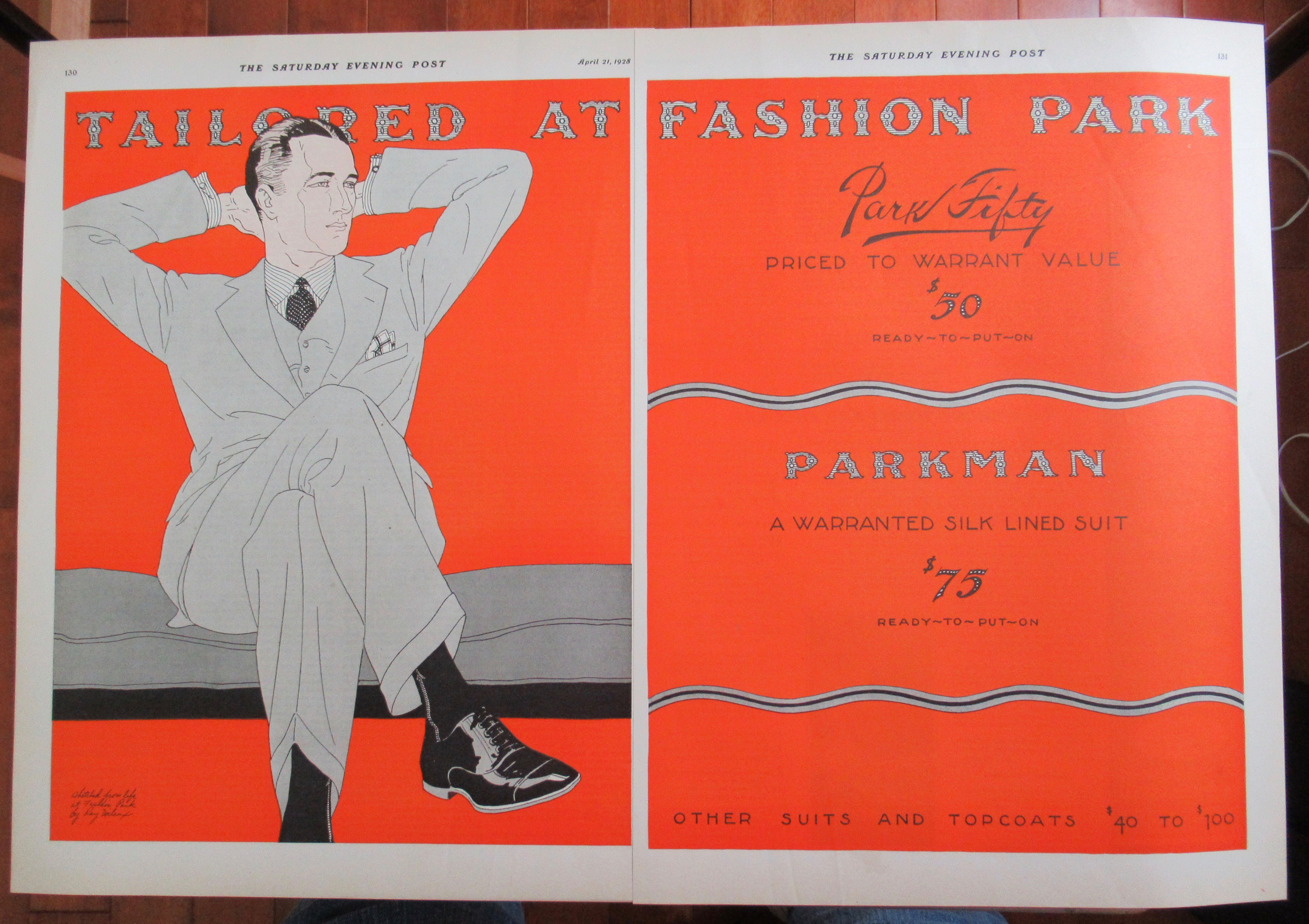 1928 Fashion Park with the Parkman Suit