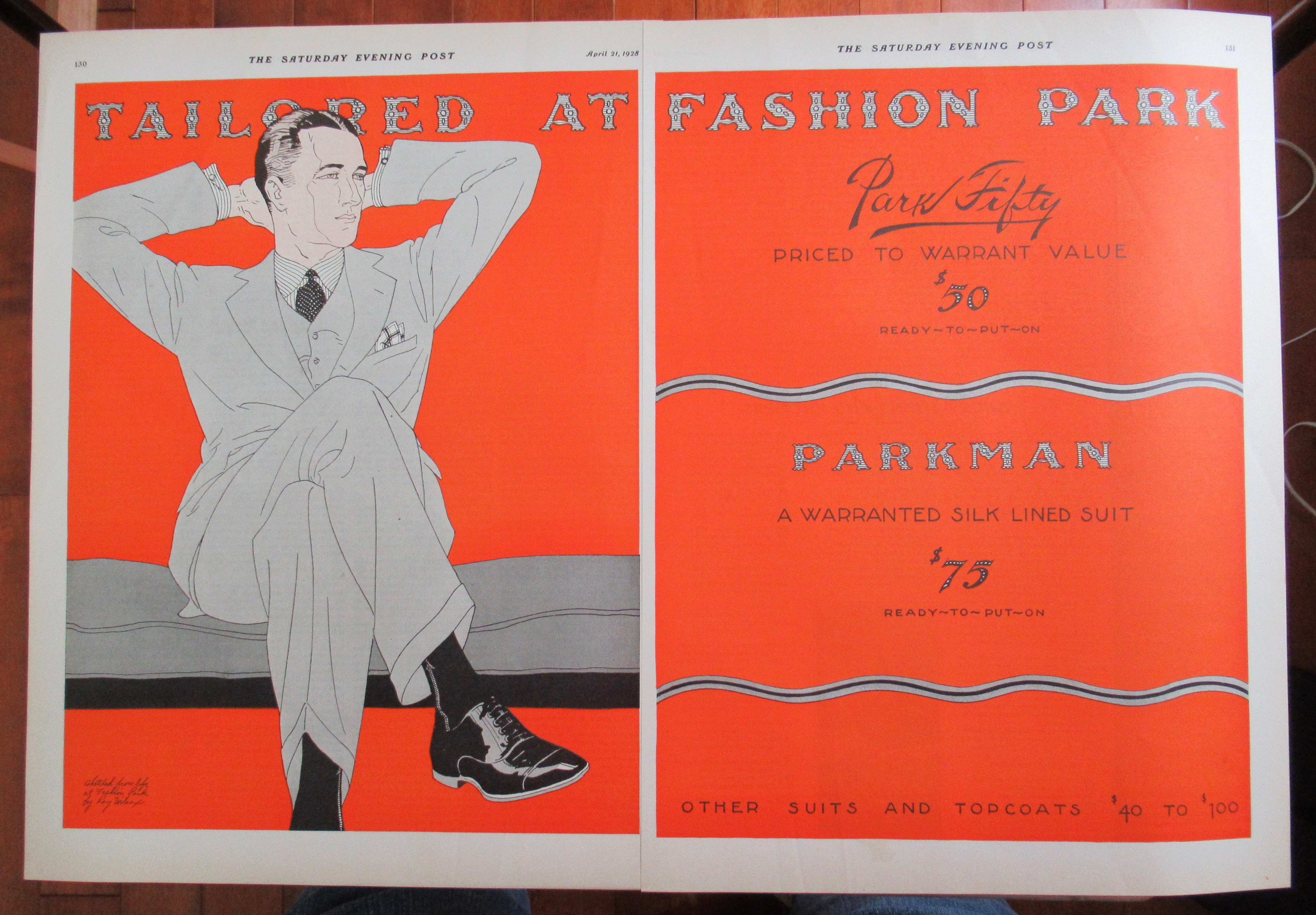 1928 Fashion Park with the Parkman Suit