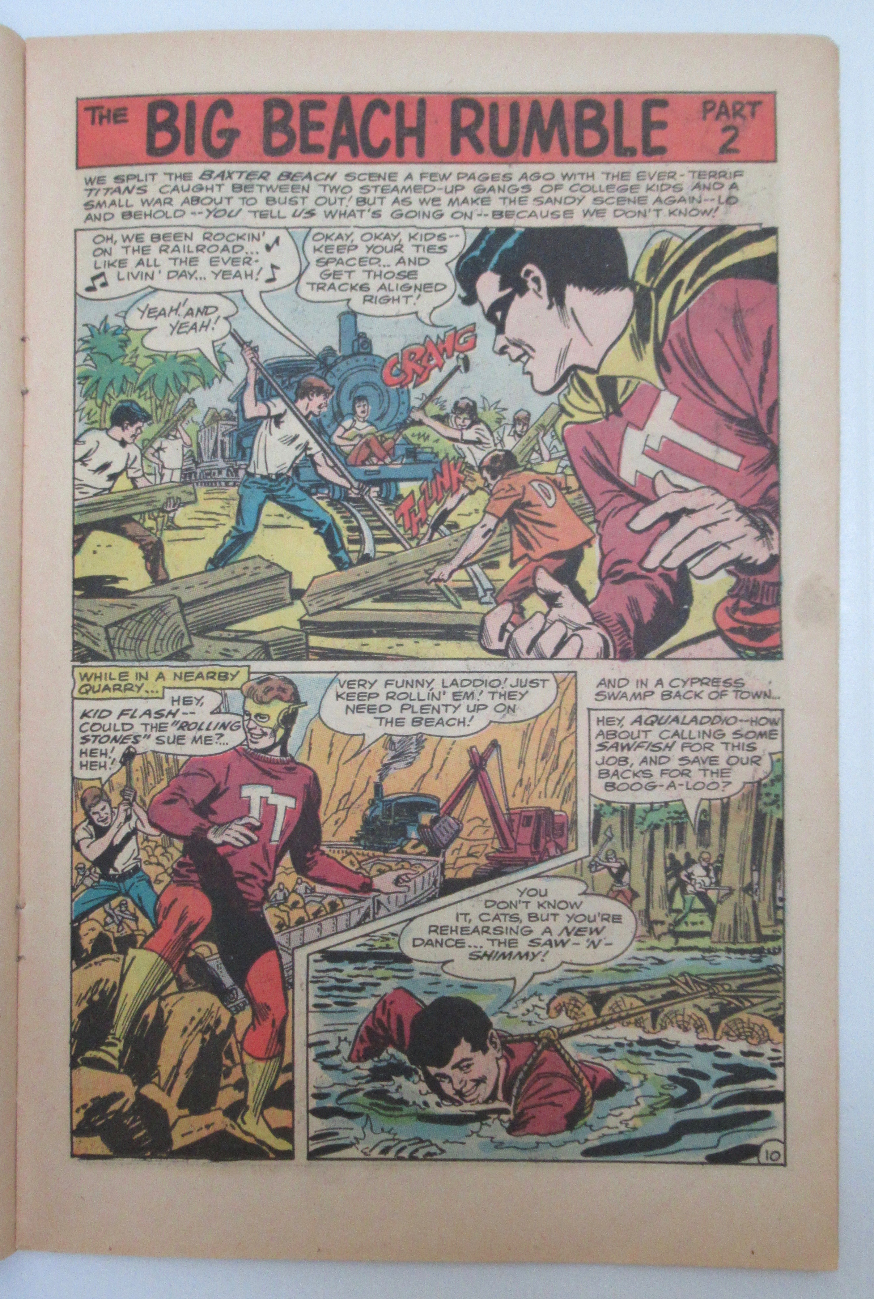 Teen Titans Comic May - June 1967 - Big Beach Rumble
