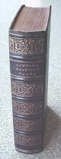 William Cowper Poetical Works Leather 1800's