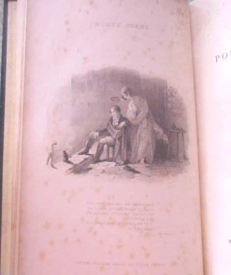 Robert Burns Poetical Works Leather 1839