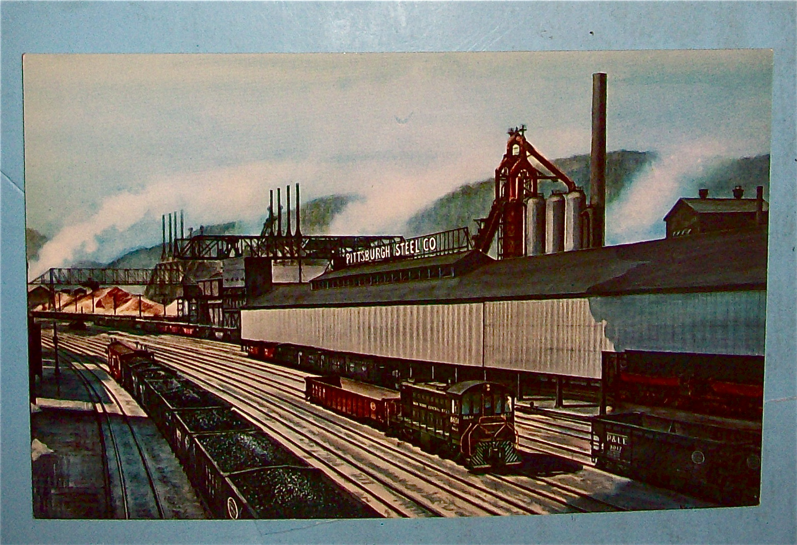 Pittsburgh Steel Company Railroad Postcard