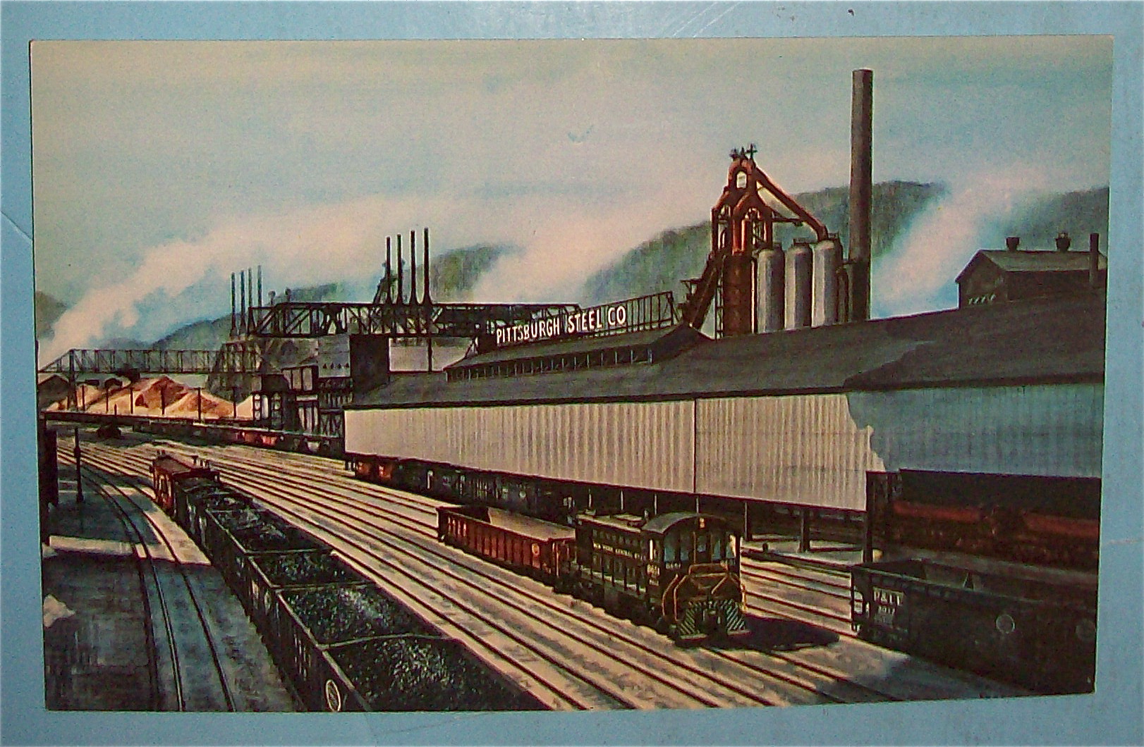 Pittsburgh Steel Company Railroad Postcard