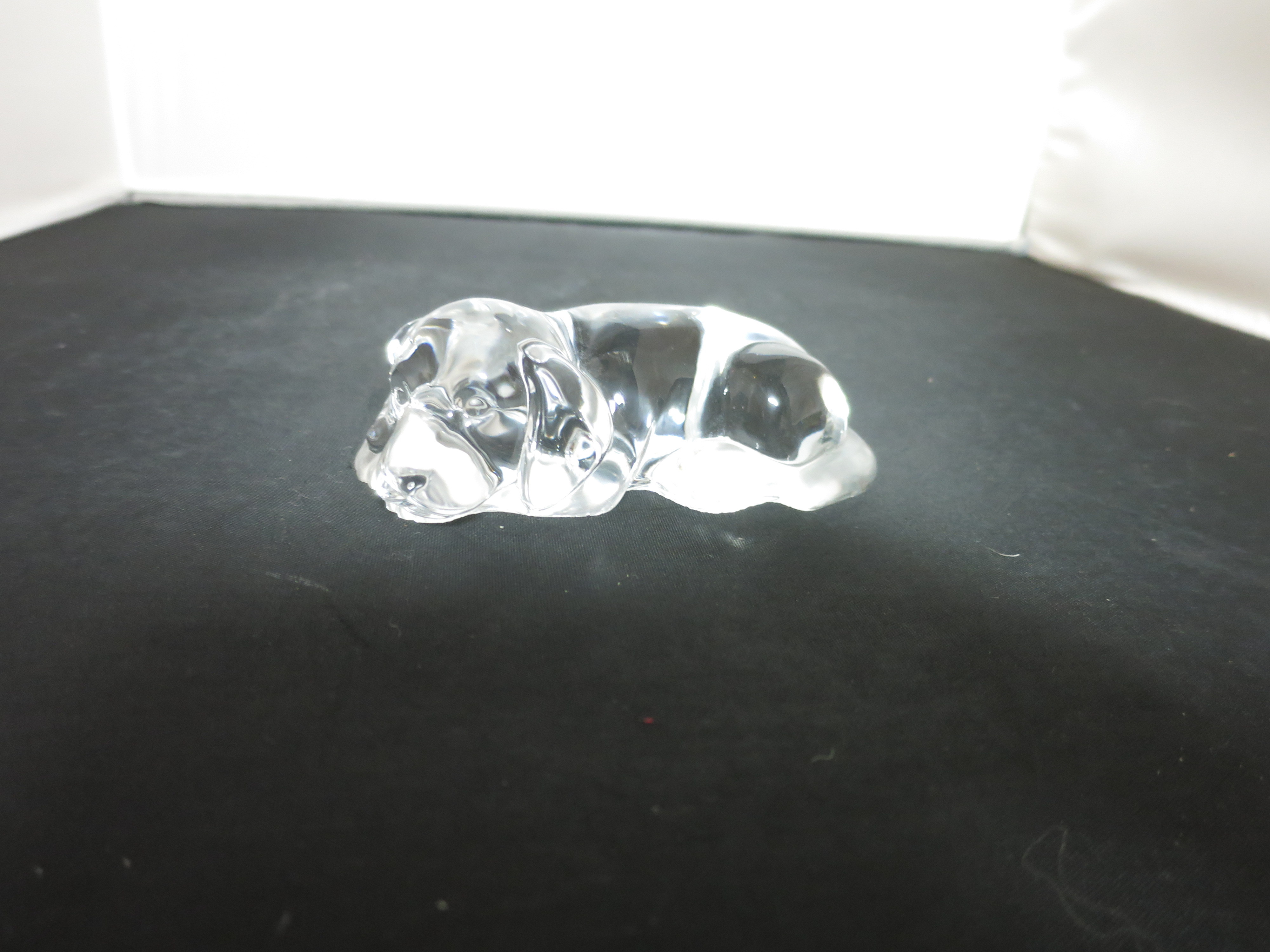 Princess House Crystal Puppy paperweight figurine