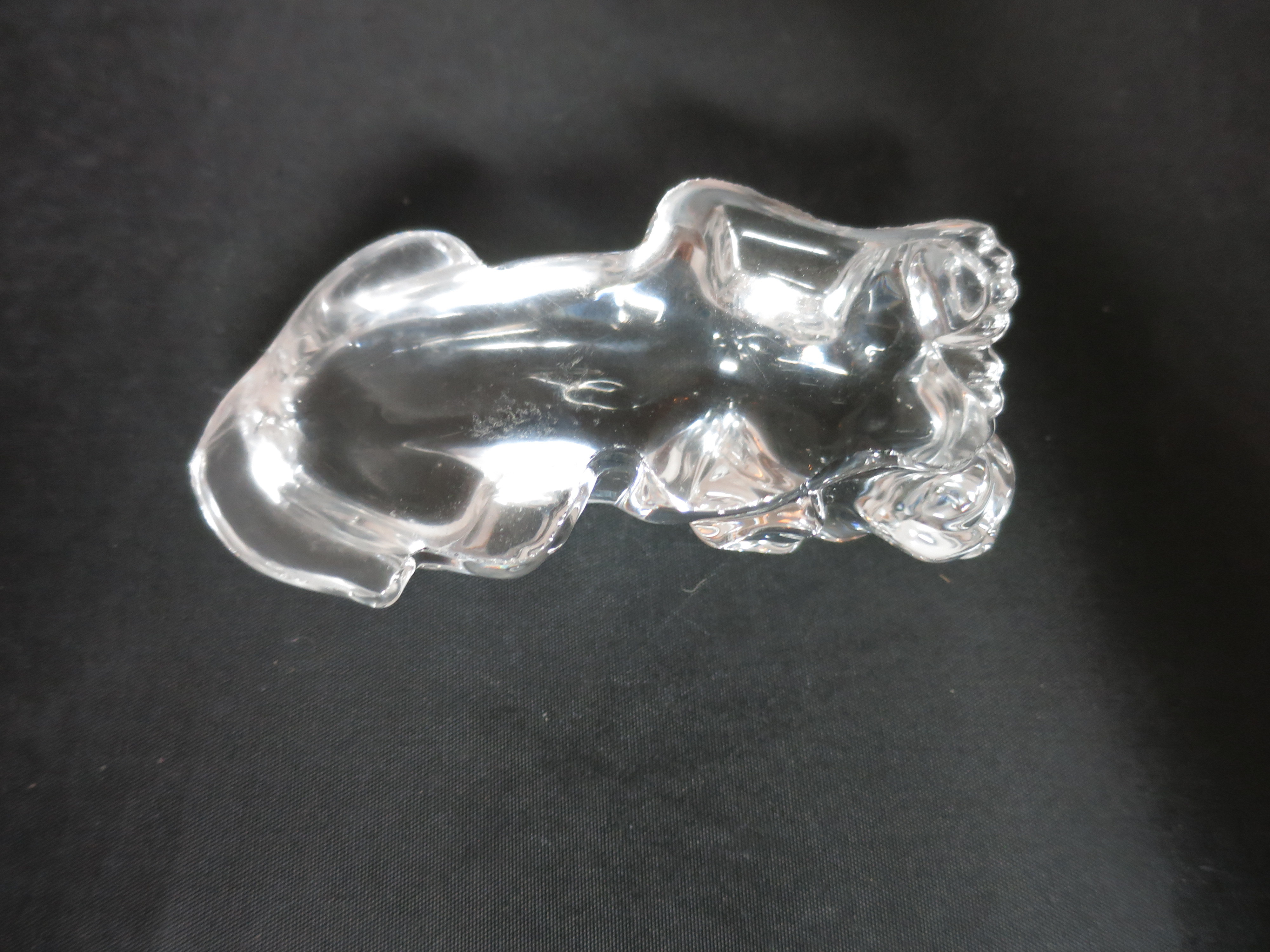 Princess House Crystal Puppy paperweight figurine
