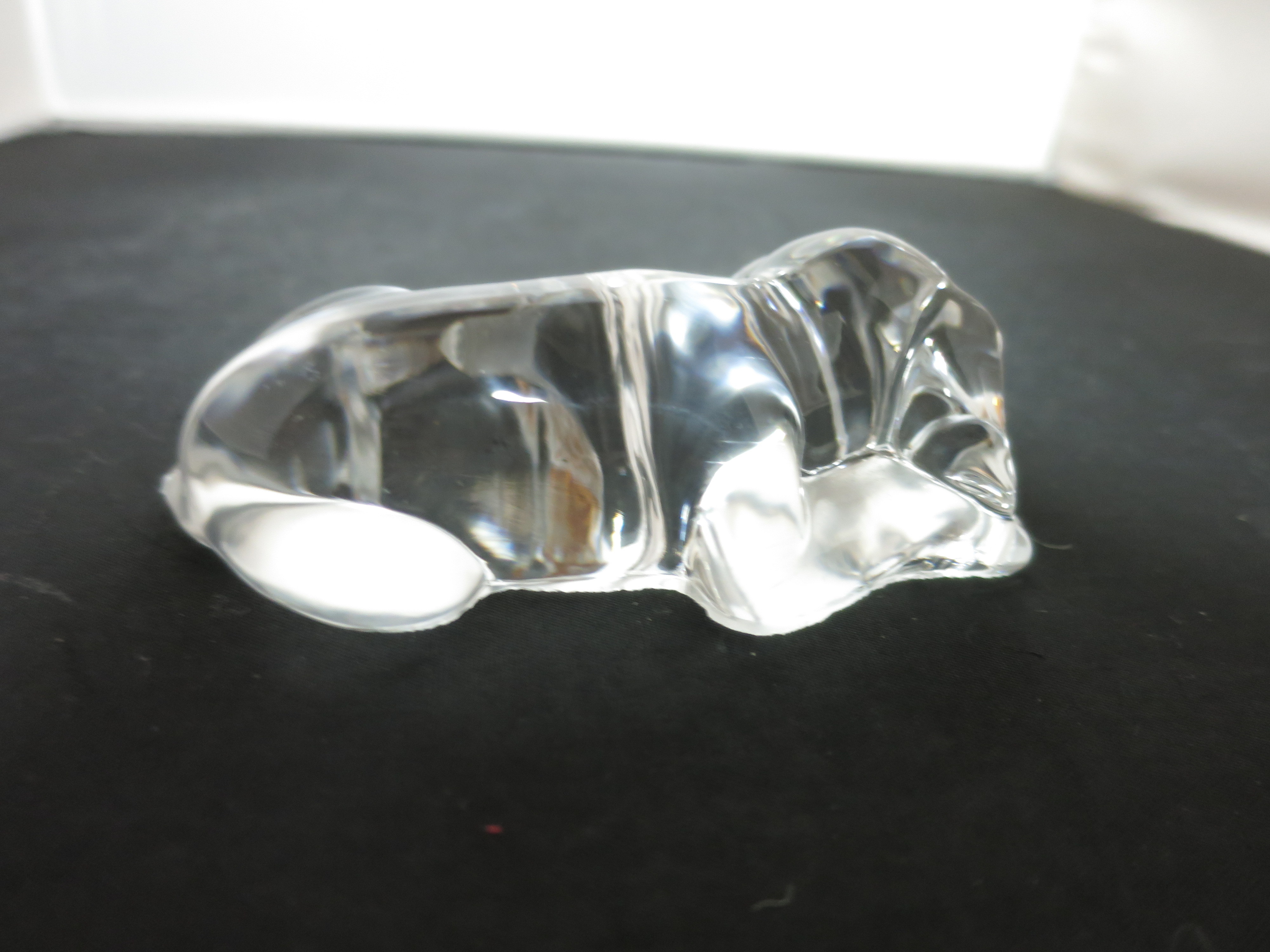 Princess House Crystal Puppy paperweight figurine