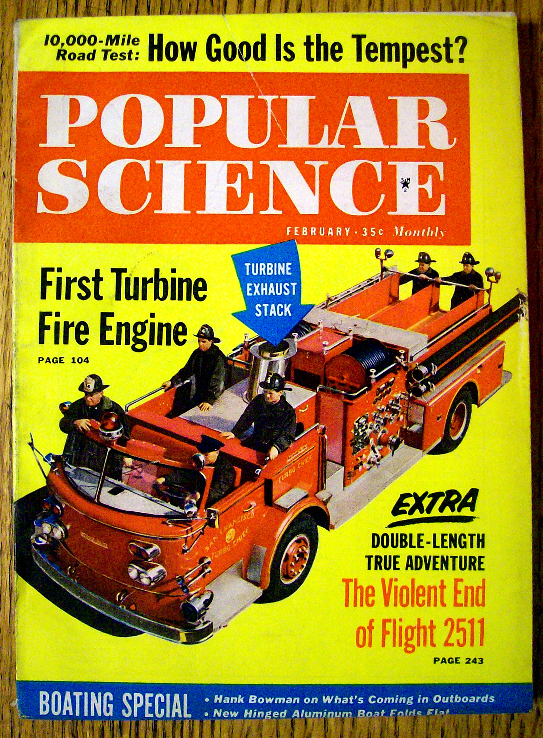Popular Science-February 1961-1st Turbine Fire Engine