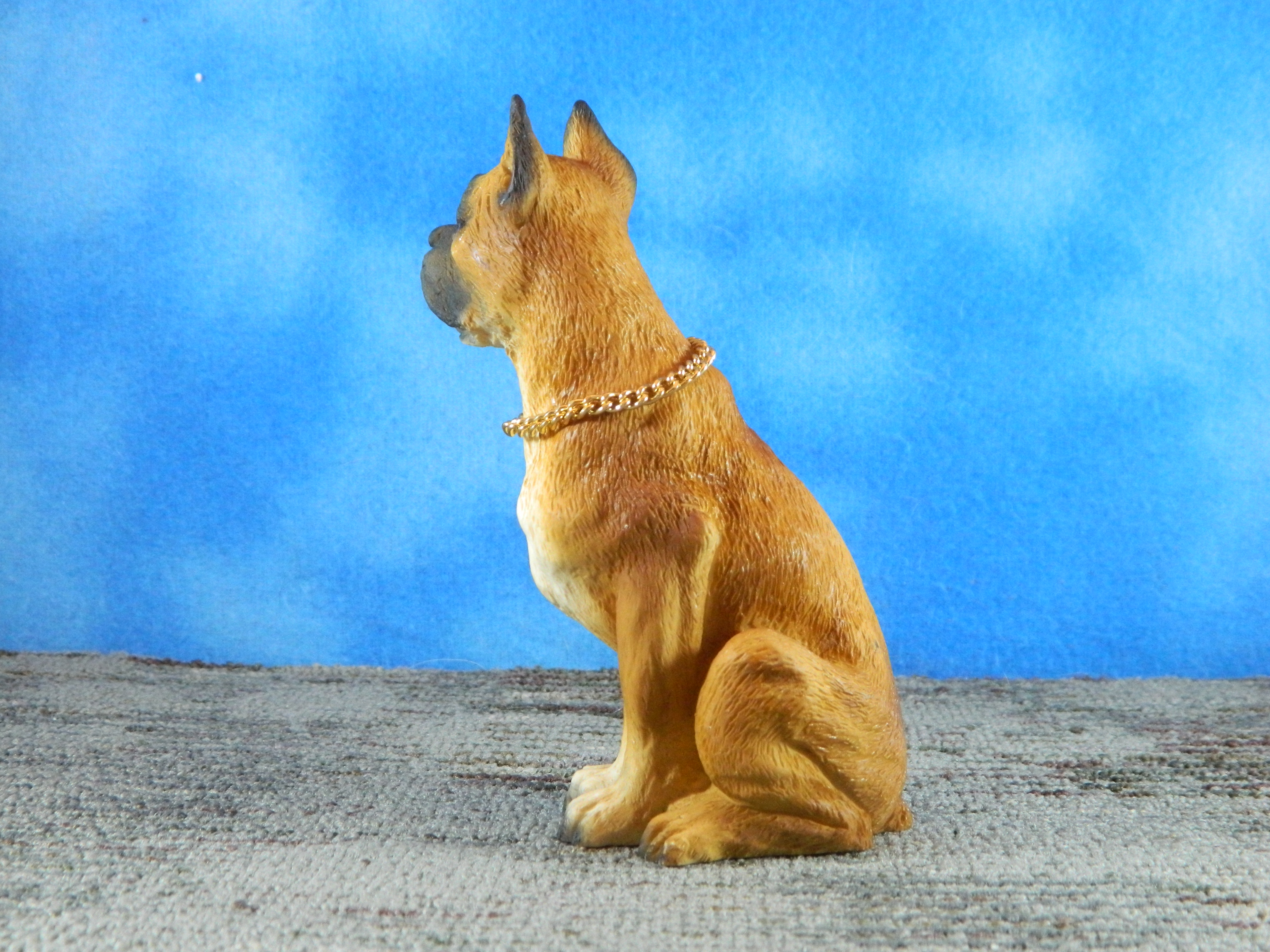 Cerrini Italy Animal World Resin Boxer With Collar