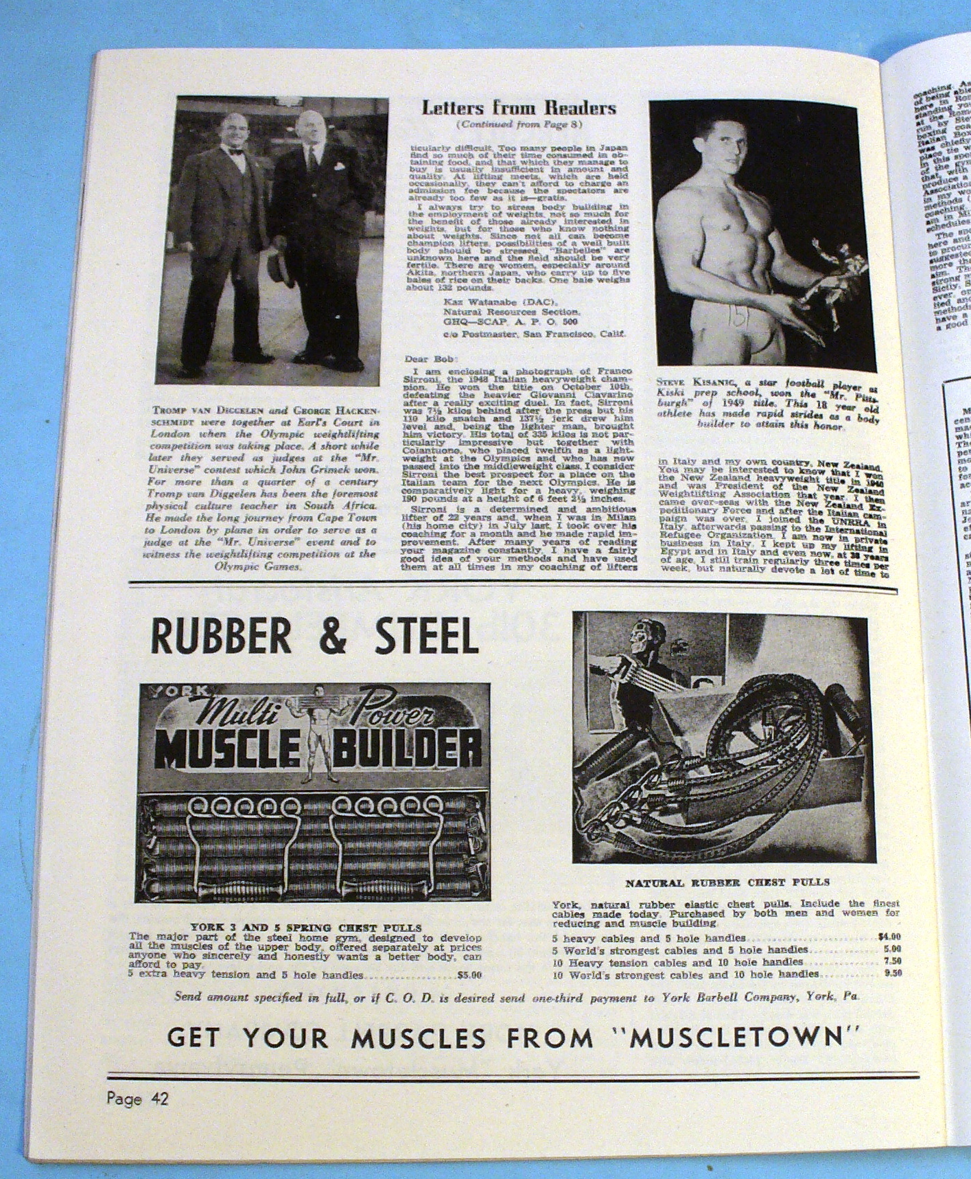 Strength & Health Magazine March 1949 Val Pasqua