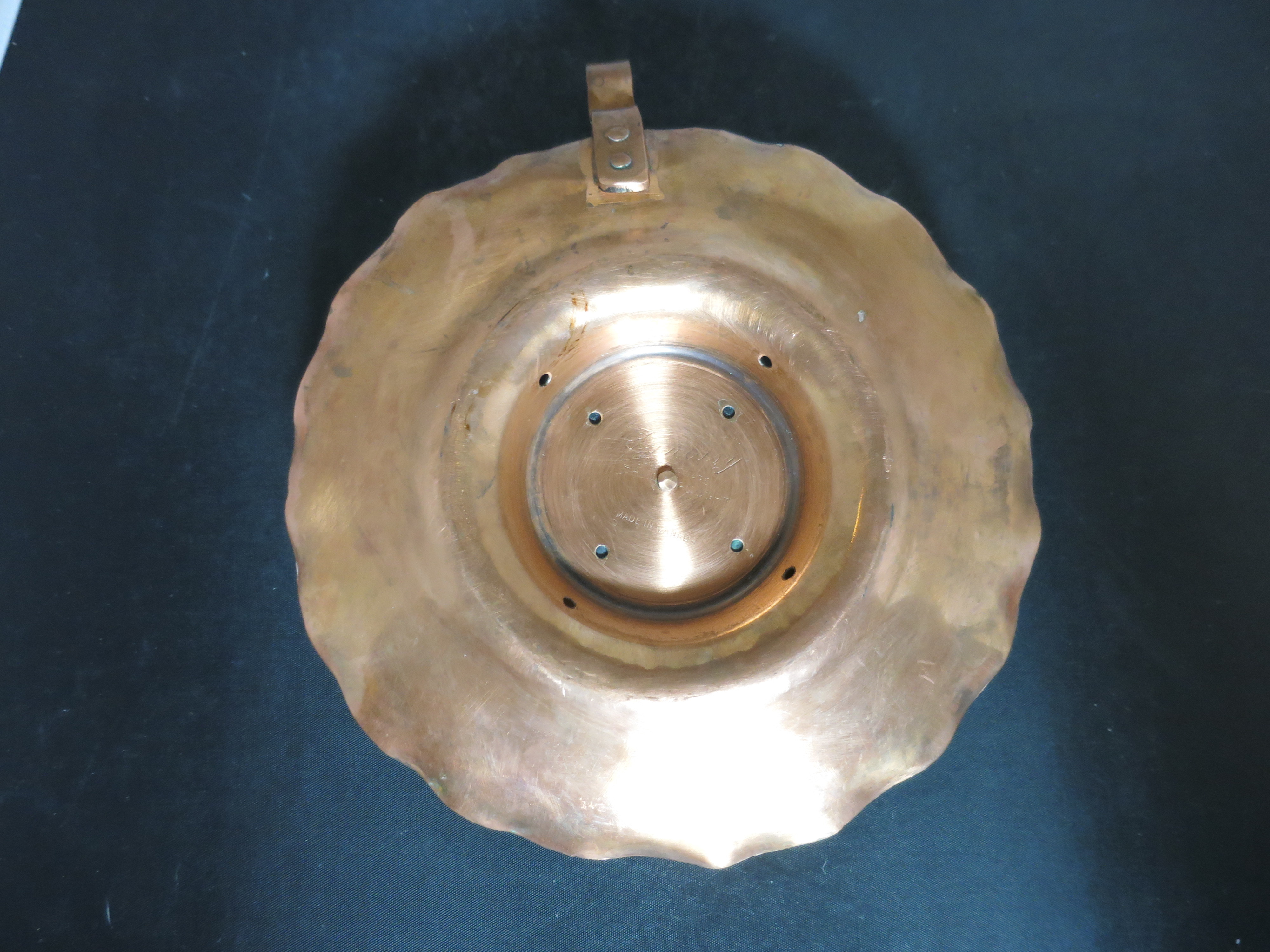 Fantasy Copperware Finger Candlestick Holder Hand Wrought Taper