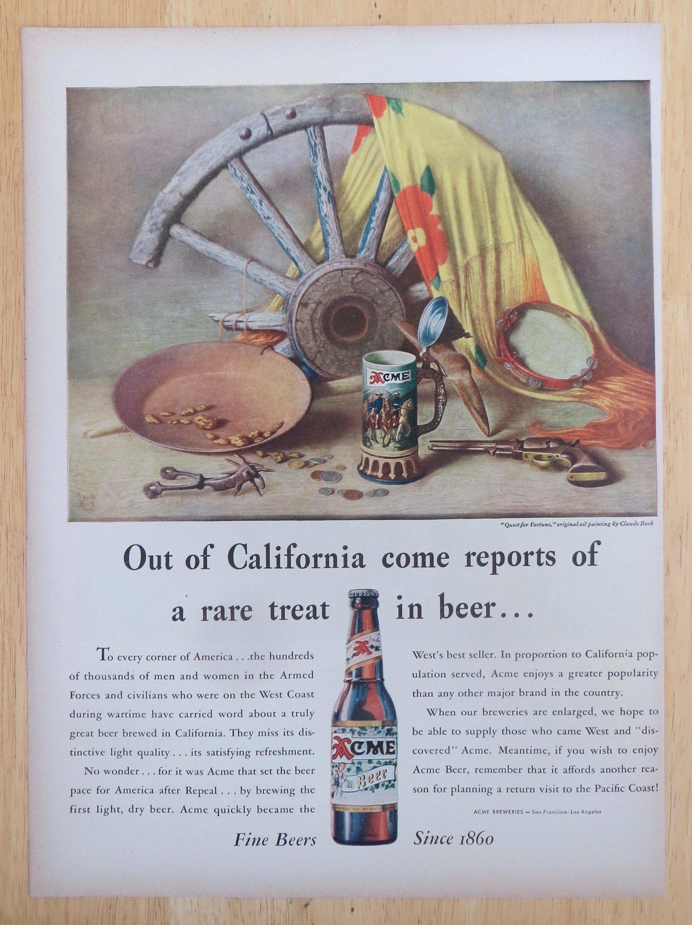 1947 Acme Beer with Quest for Fortune