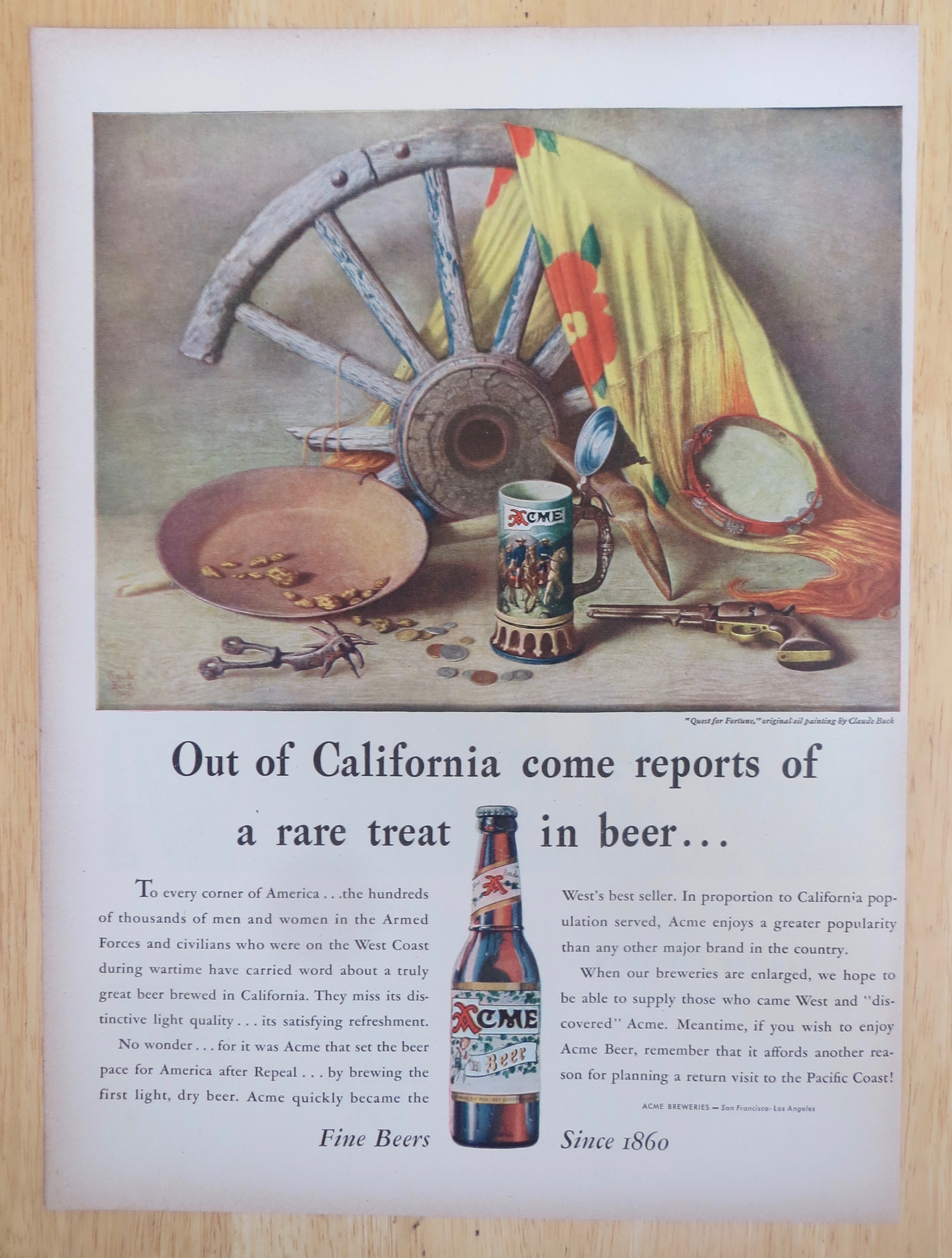1947 Acme Beer with Quest for Fortune
