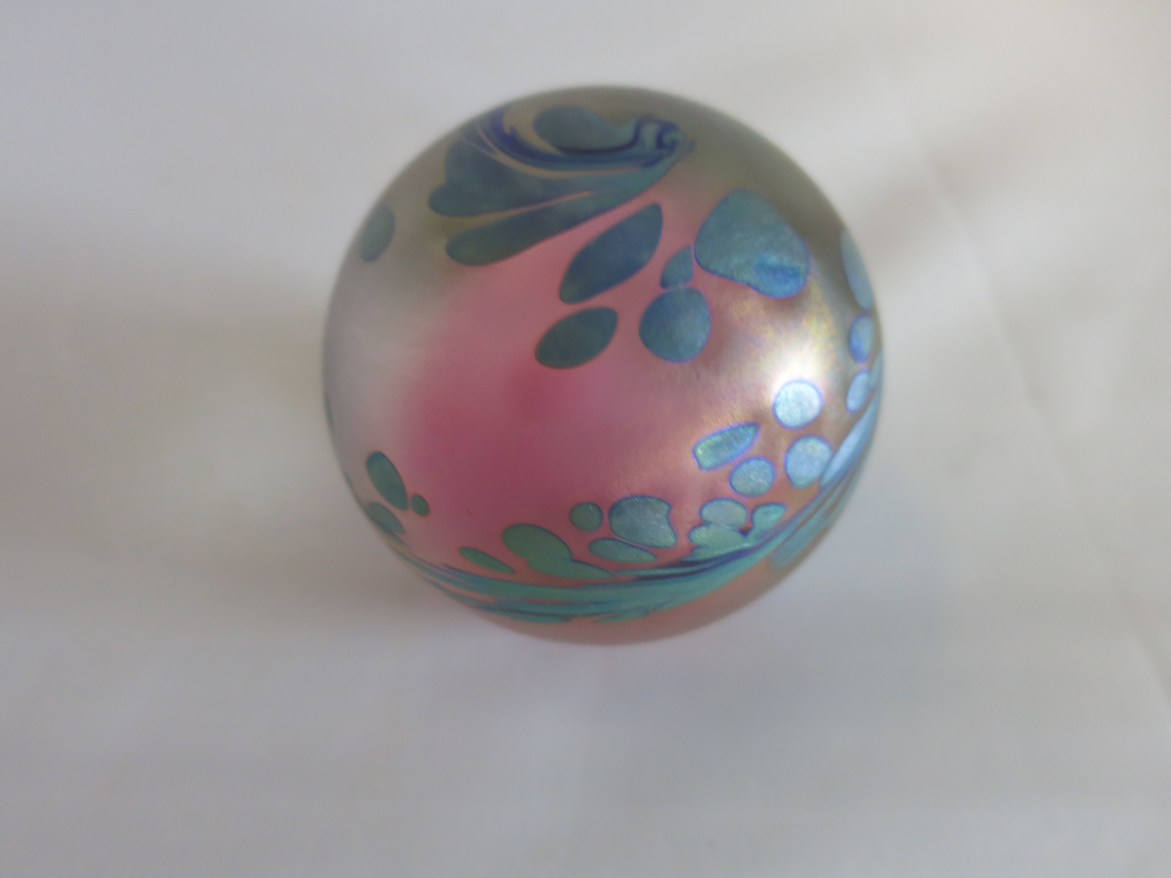 Studio Art Glass signed Paperweight 1991