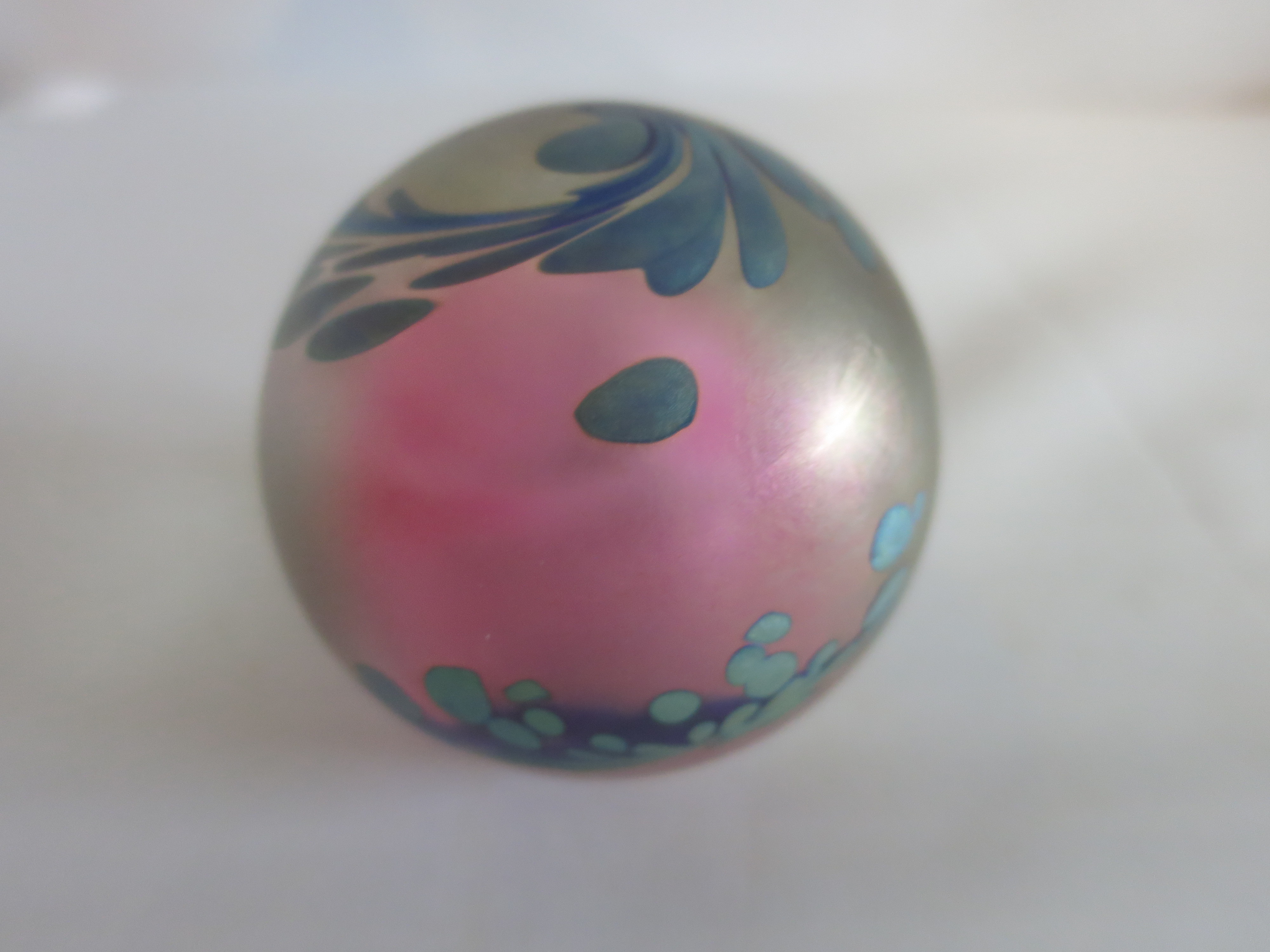 Studio Art Glass signed Paperweight 1991