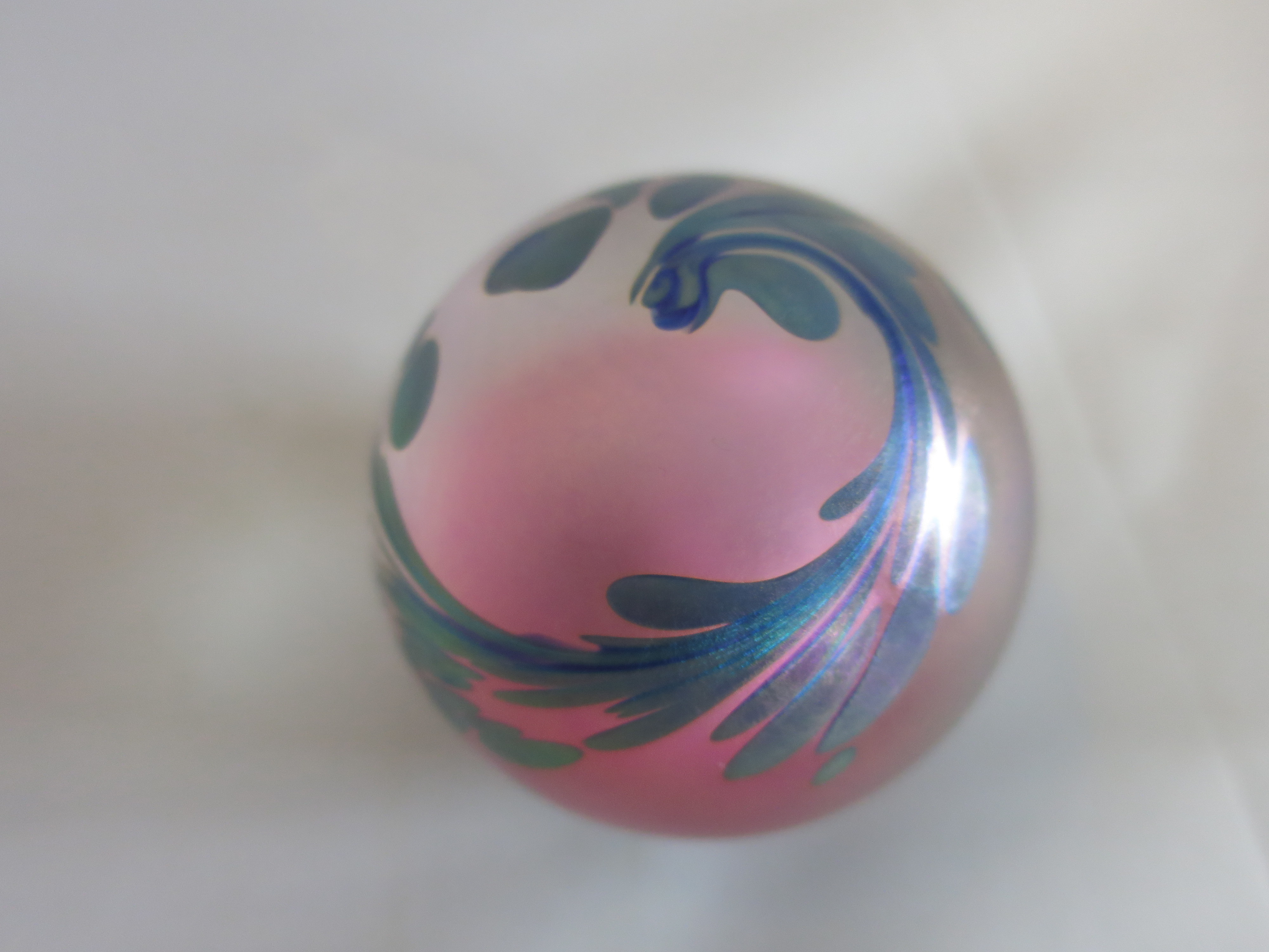 Studio Art Glass signed Paperweight 1991