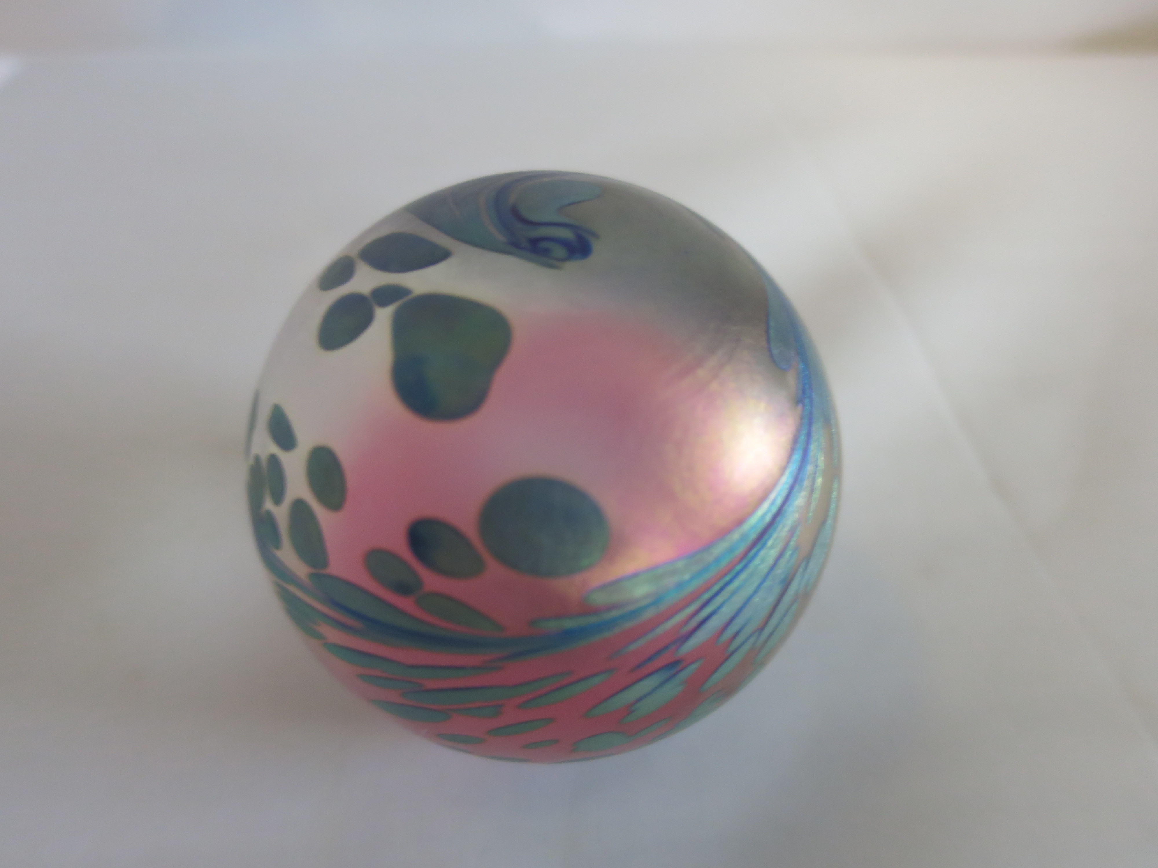 Studio Art Glass signed Paperweight 1991
