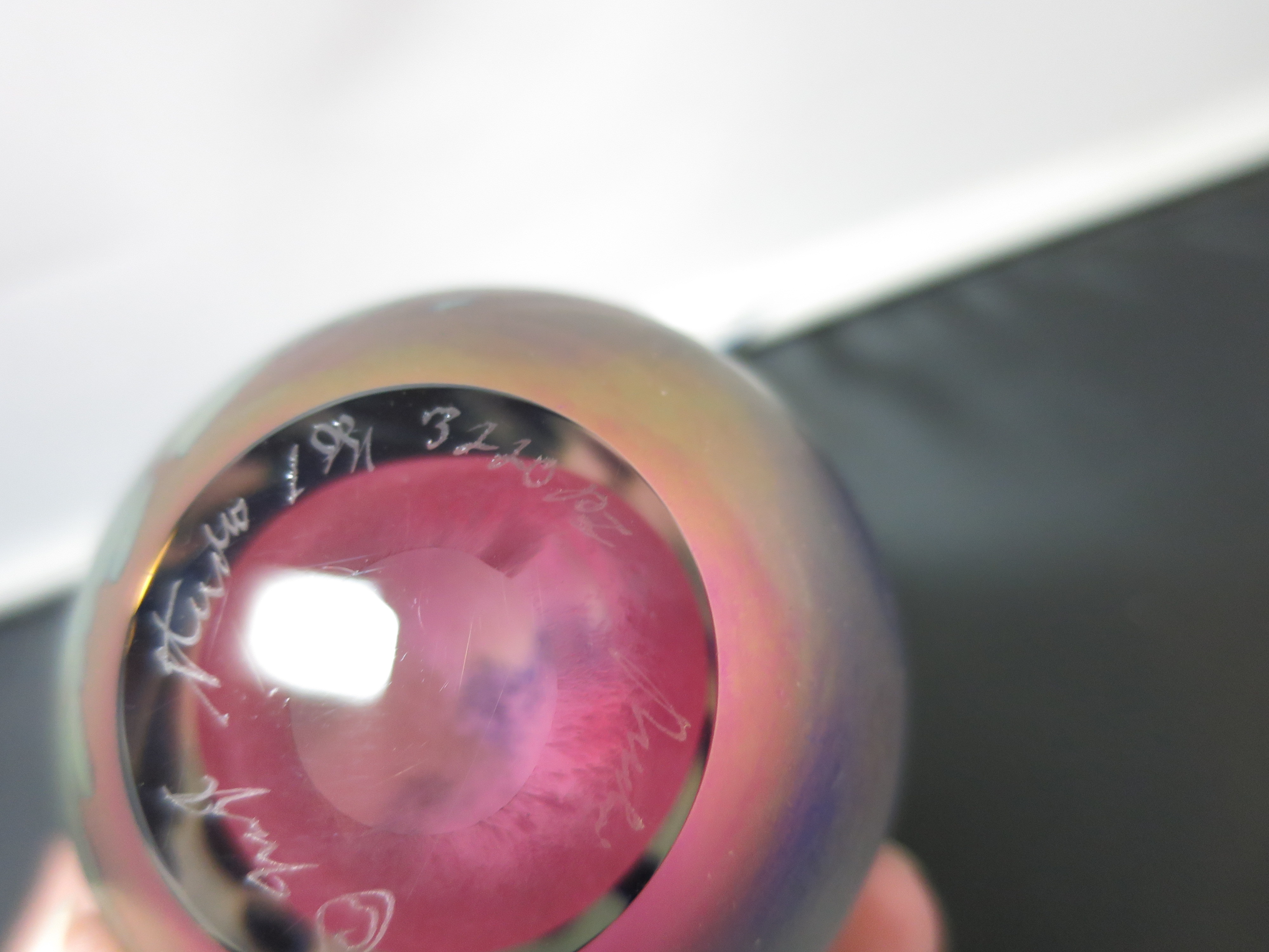 Studio Art Glass signed Paperweight 1991
