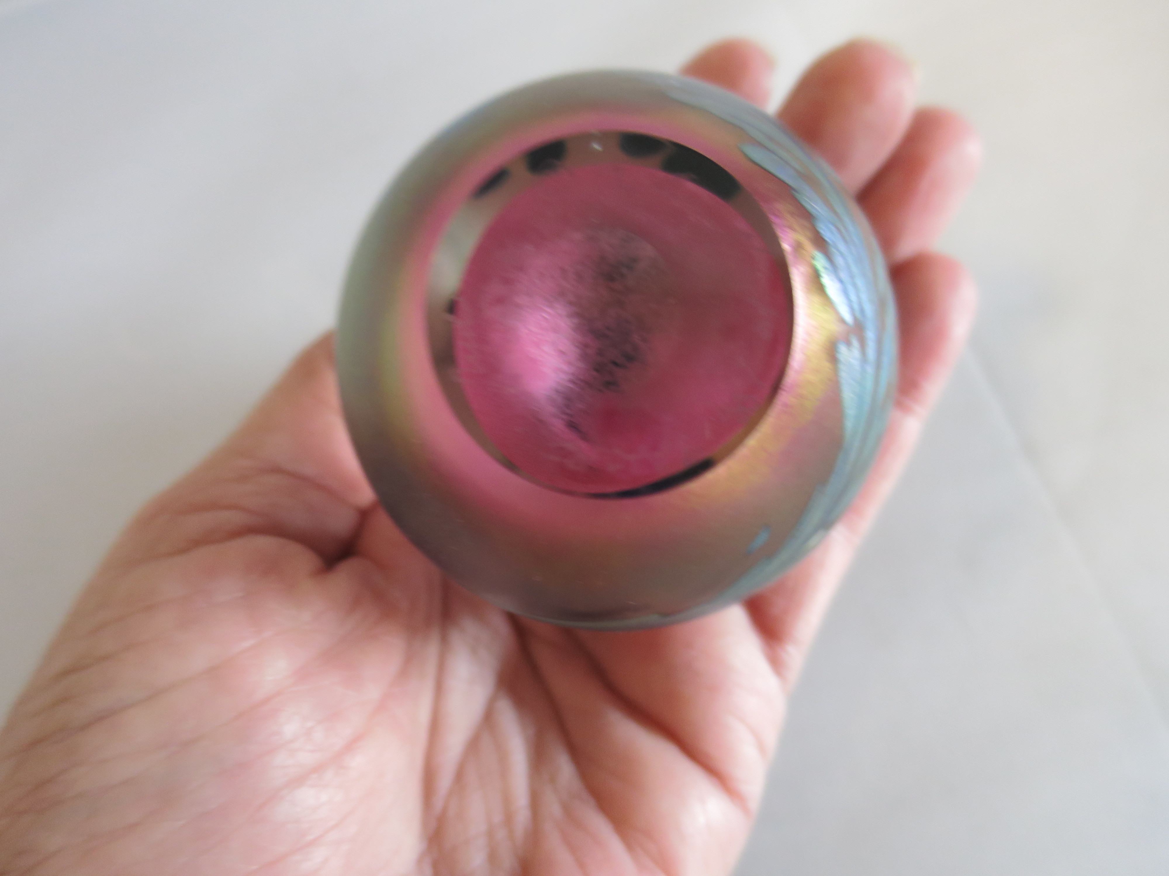Studio Art Glass signed Paperweight 1991
