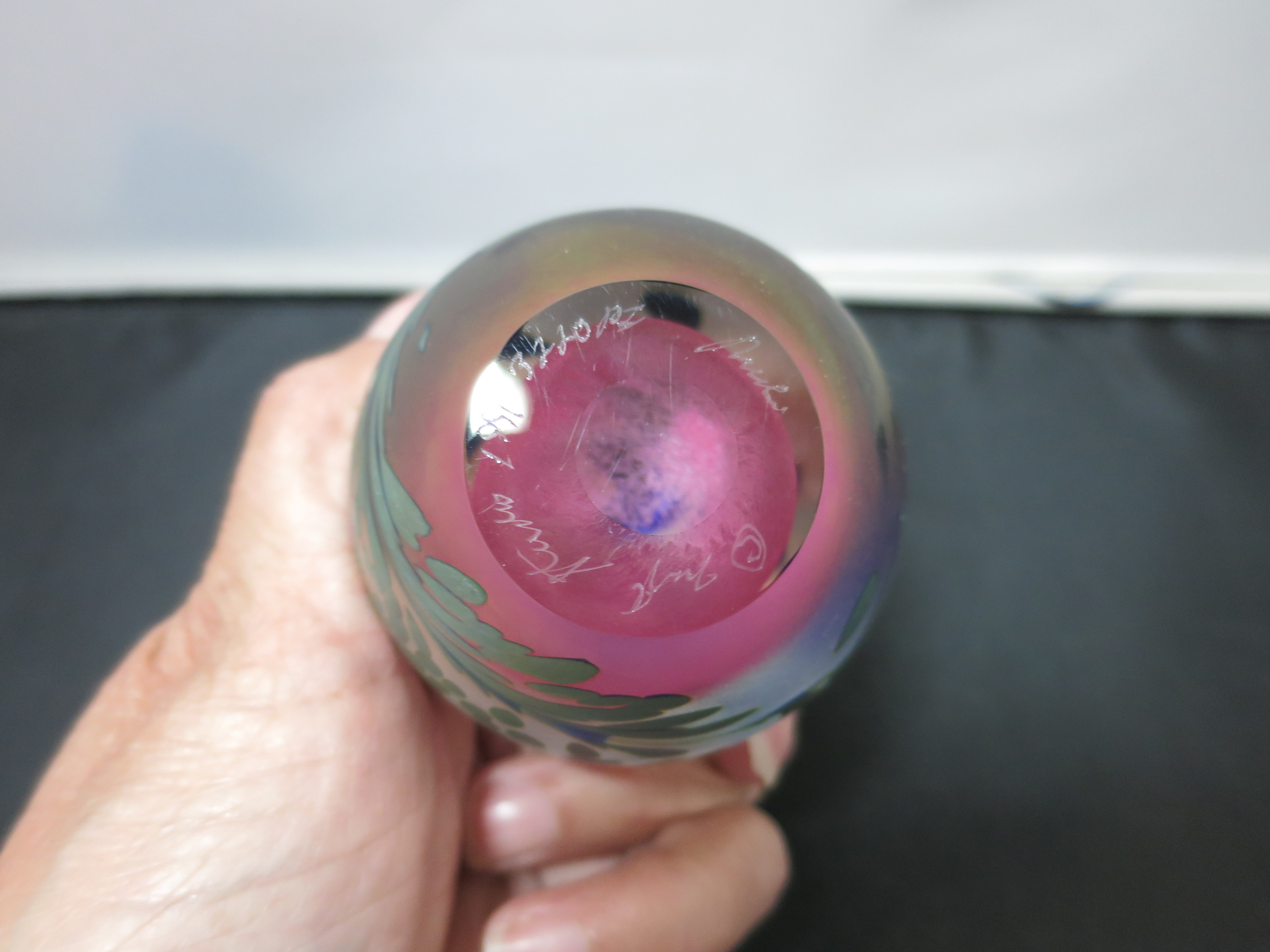 Studio Art Glass signed Paperweight 1991