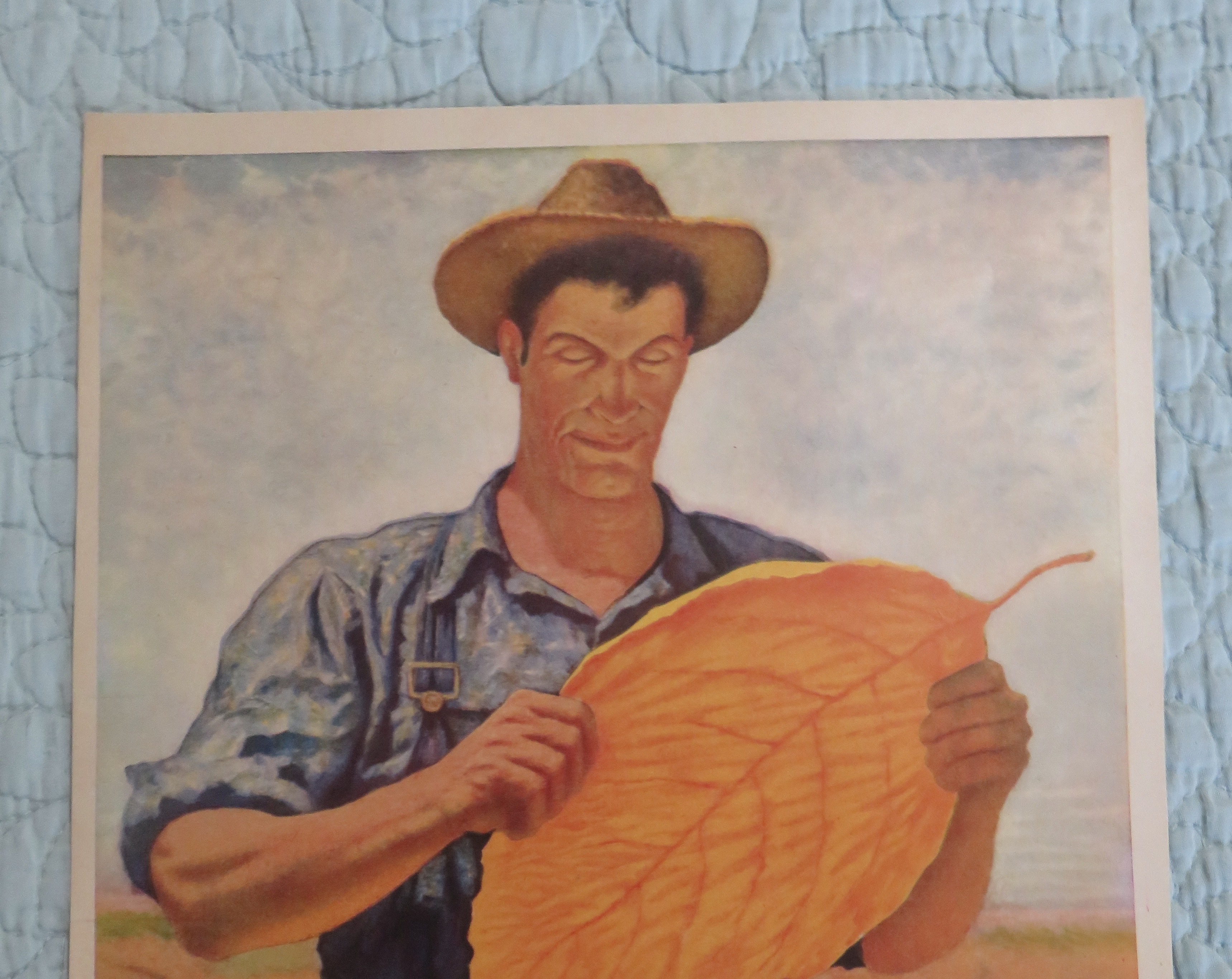 1946 Lucky Strike Cigarettes with Man Looking At Leaf