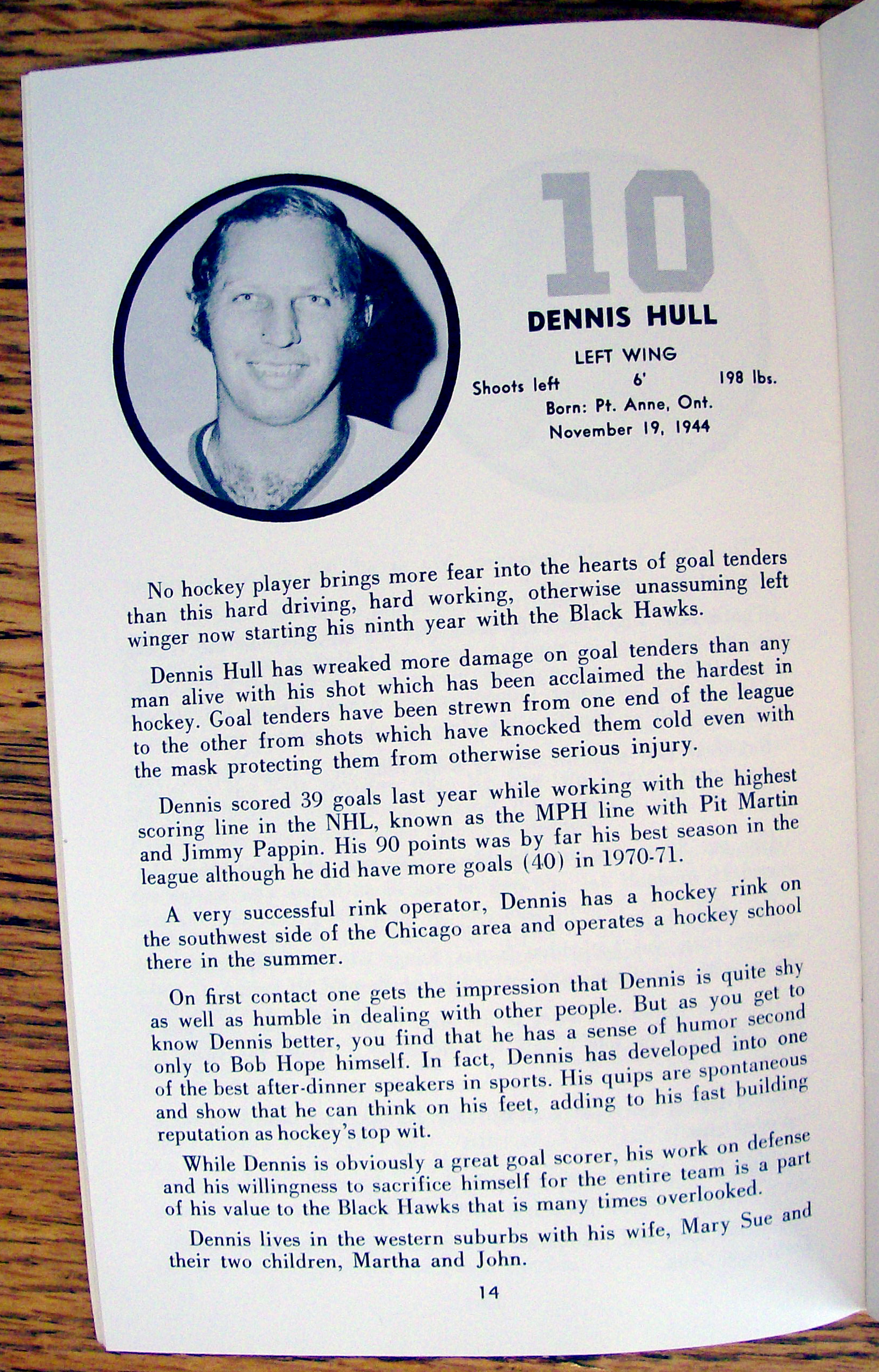 Chicago Blackhawks Yearbook 1973/1974