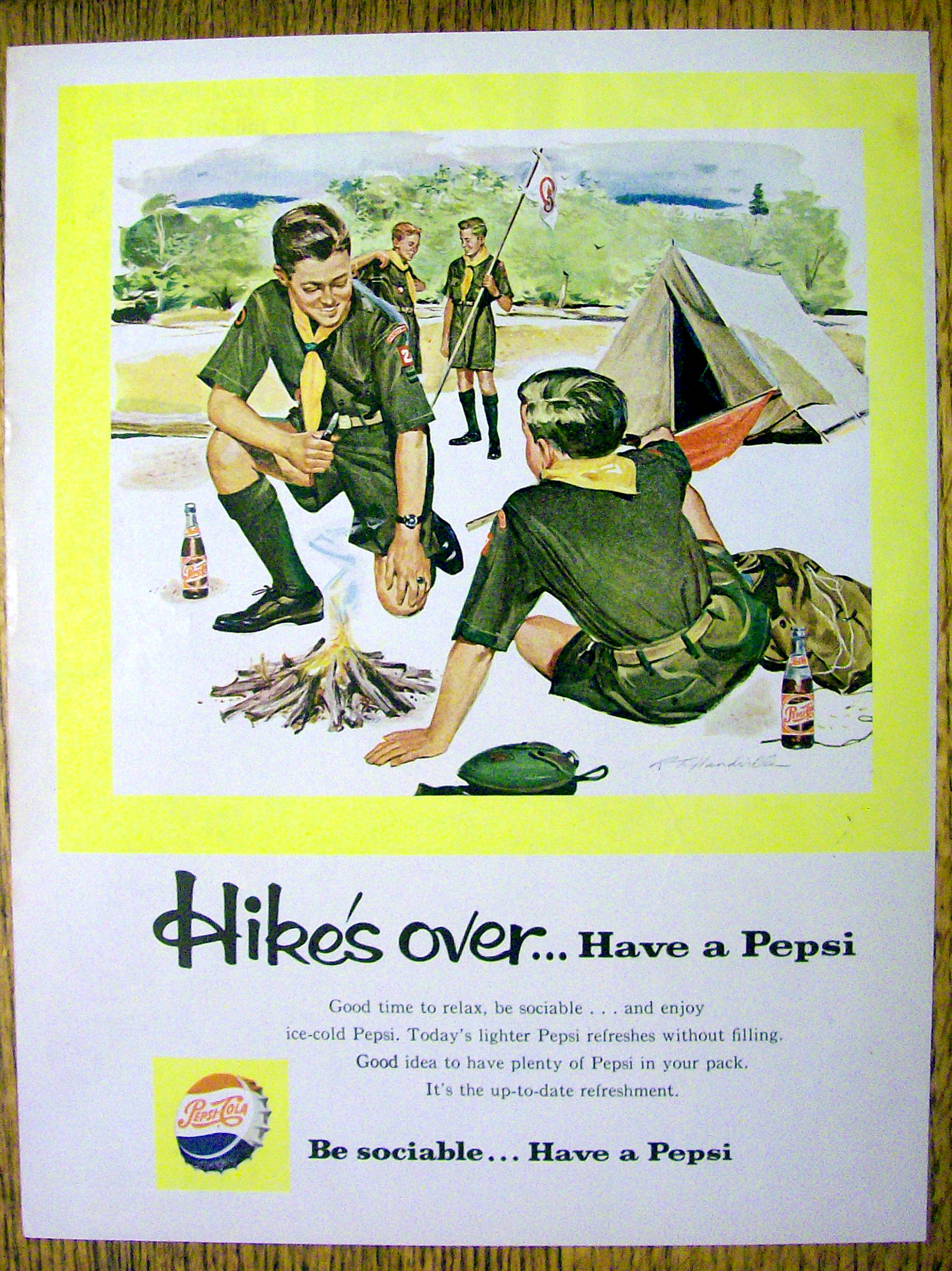1959 Pepsi Cola (Pepsi) with Boy Scouts Talking
