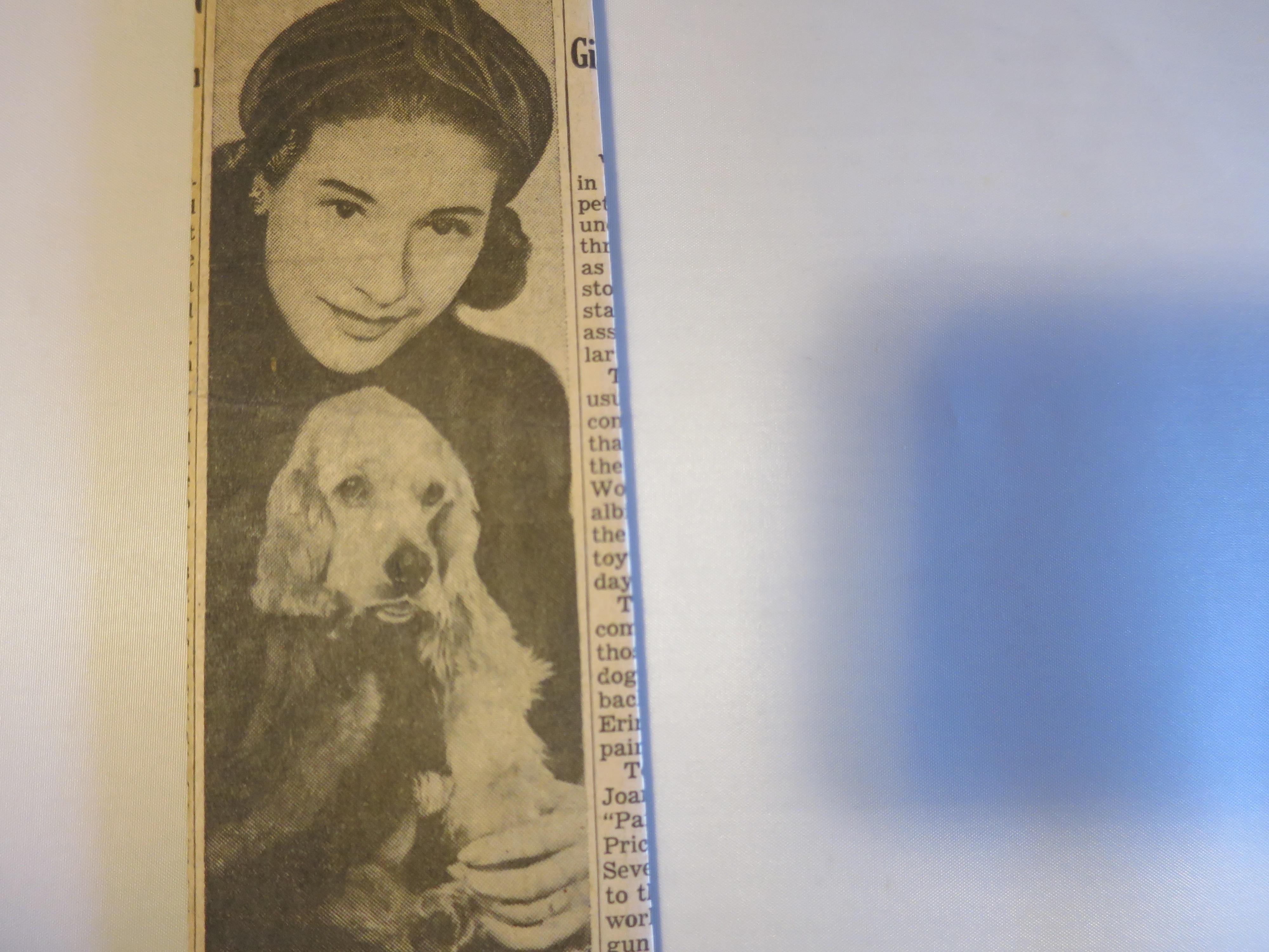 Bea Wain Radio singer newspaper Bloomingdale’s pet show honorary