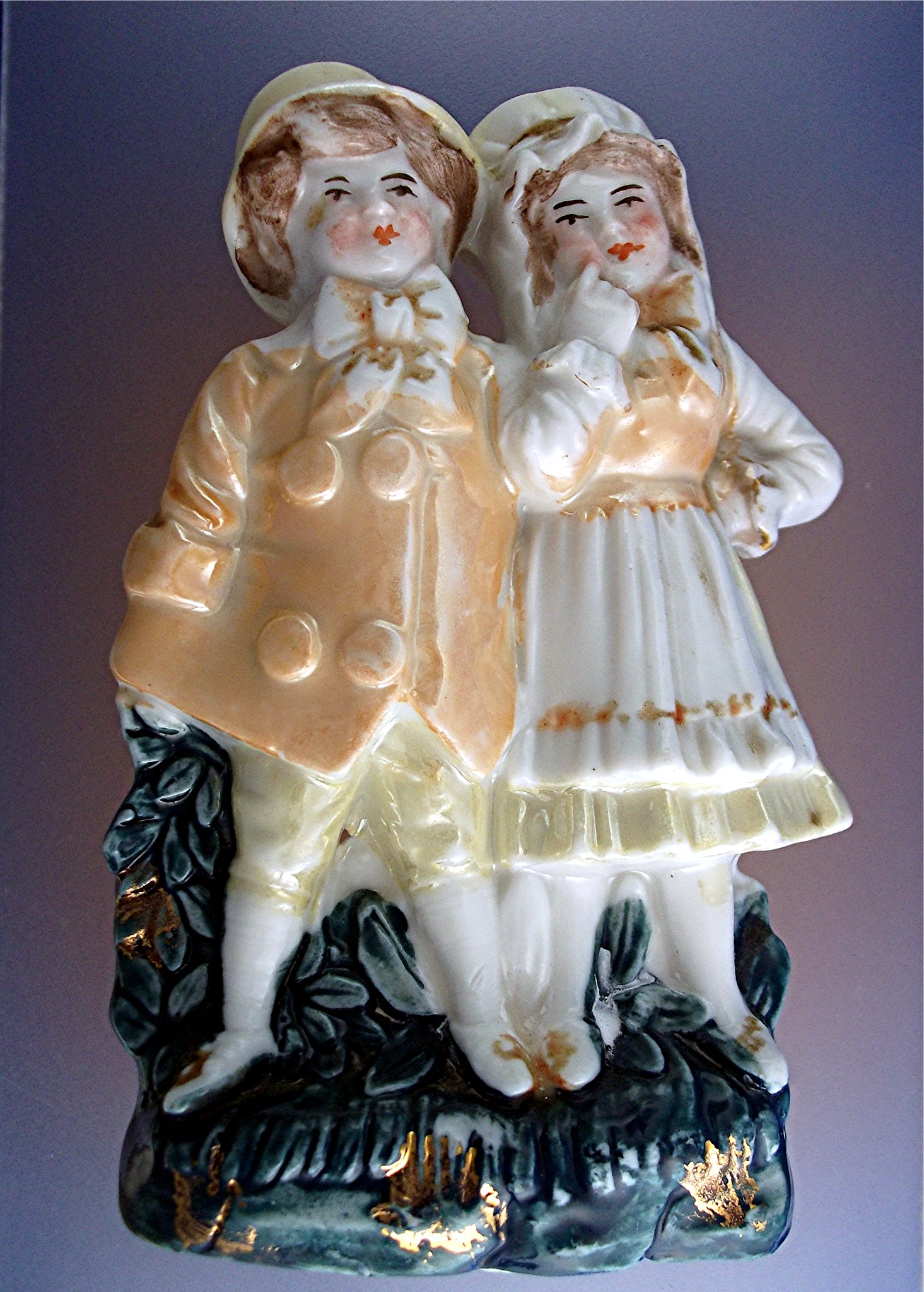 Victorian China Fairing Boy and Girl