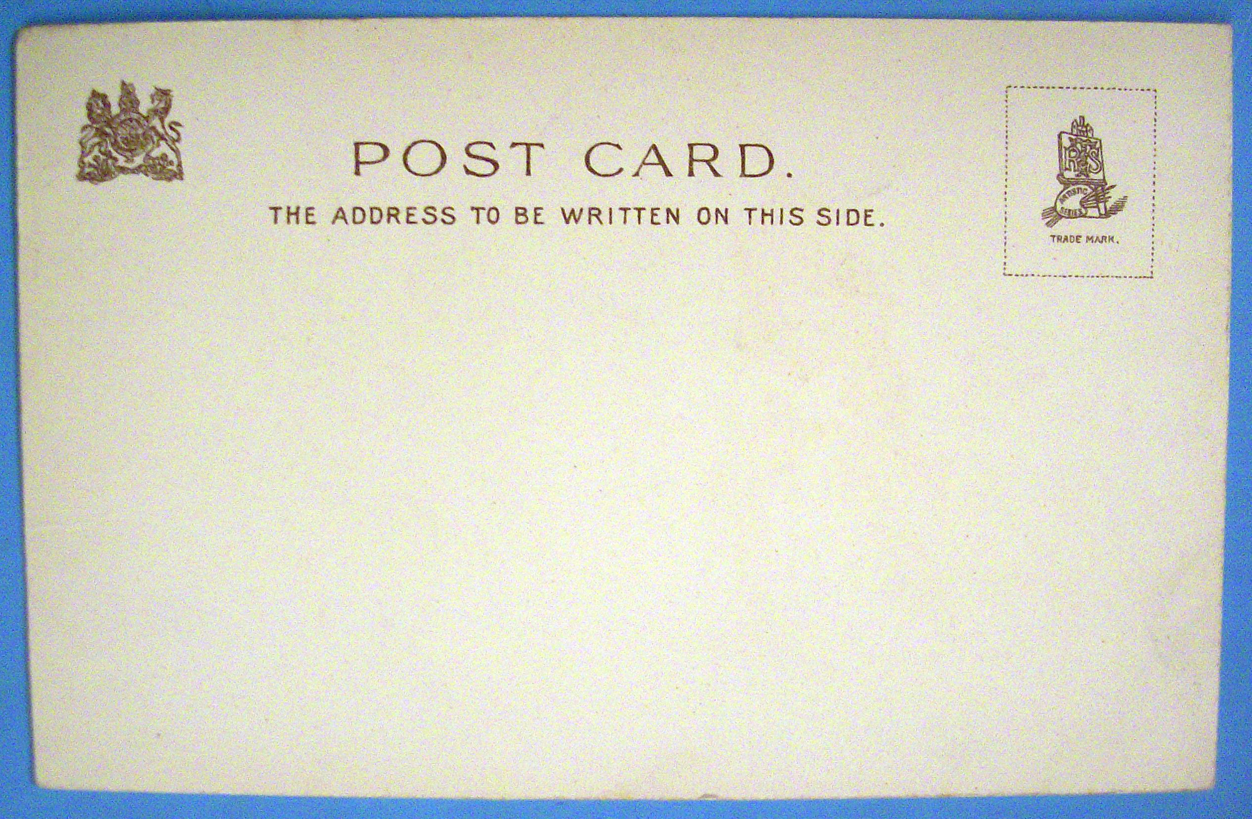 Write Away Postcard By Tuck's w/Man Falling Off Horse