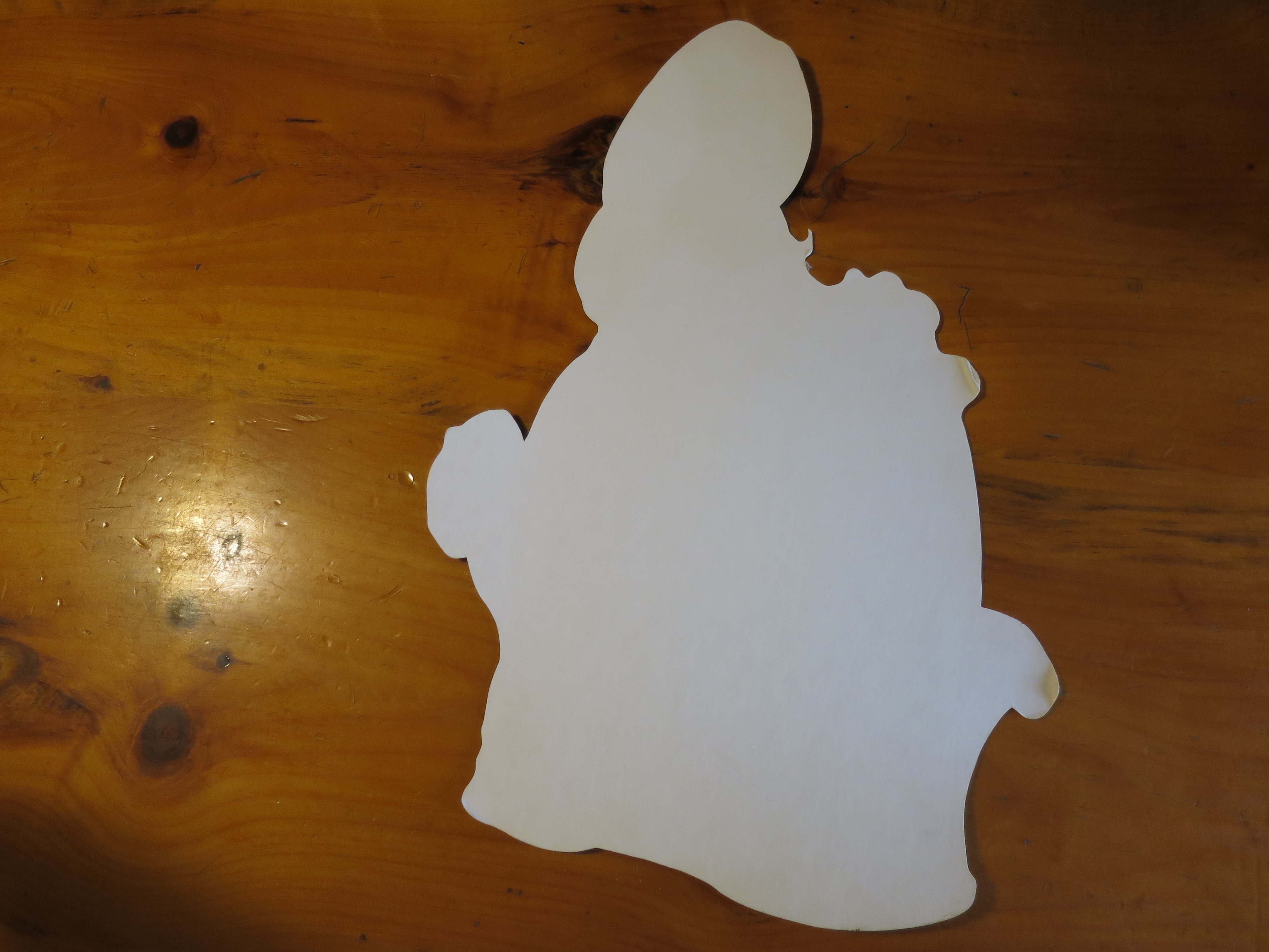 Campbell Soup Kids Easter cardboard sign litho die cut