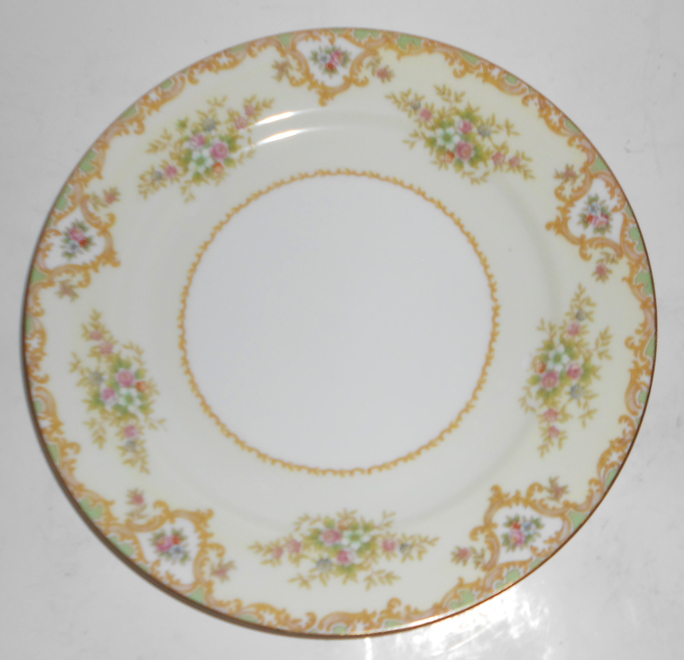 Noritake China Porcelain 581 Fernand Floral w/Gold Din