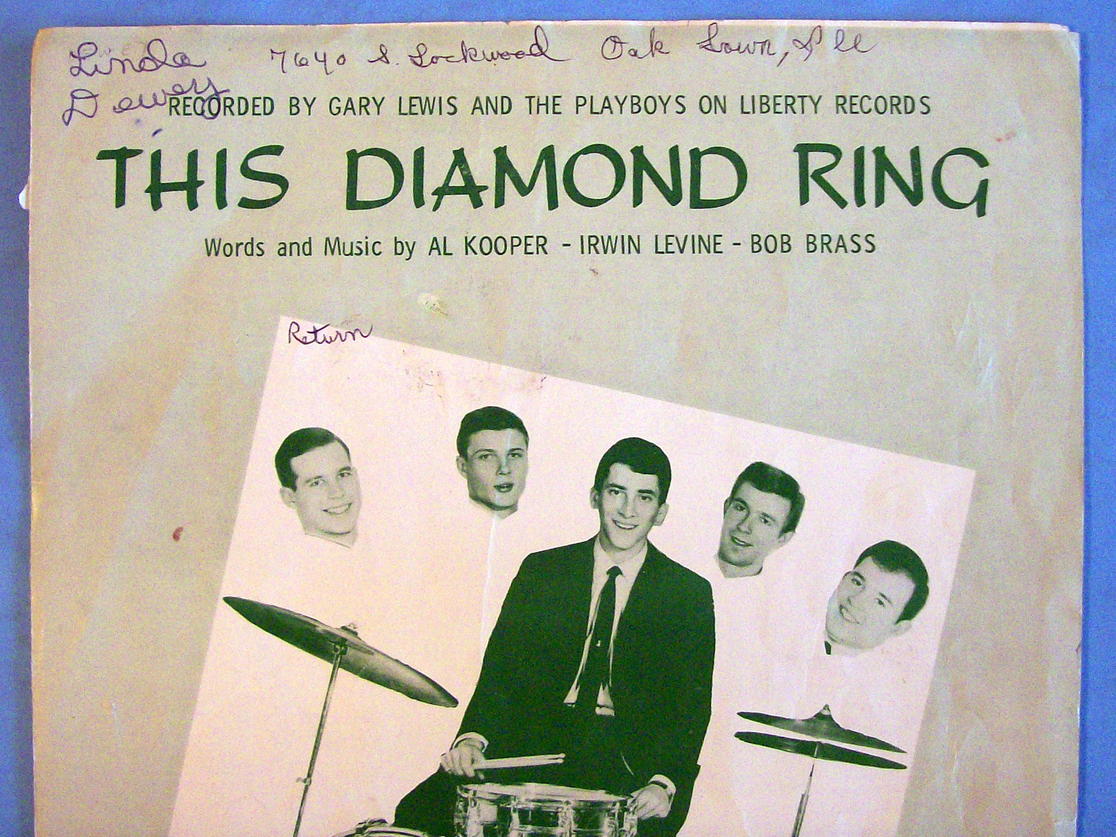 Sheet Music For 1965 This Diamond Ring