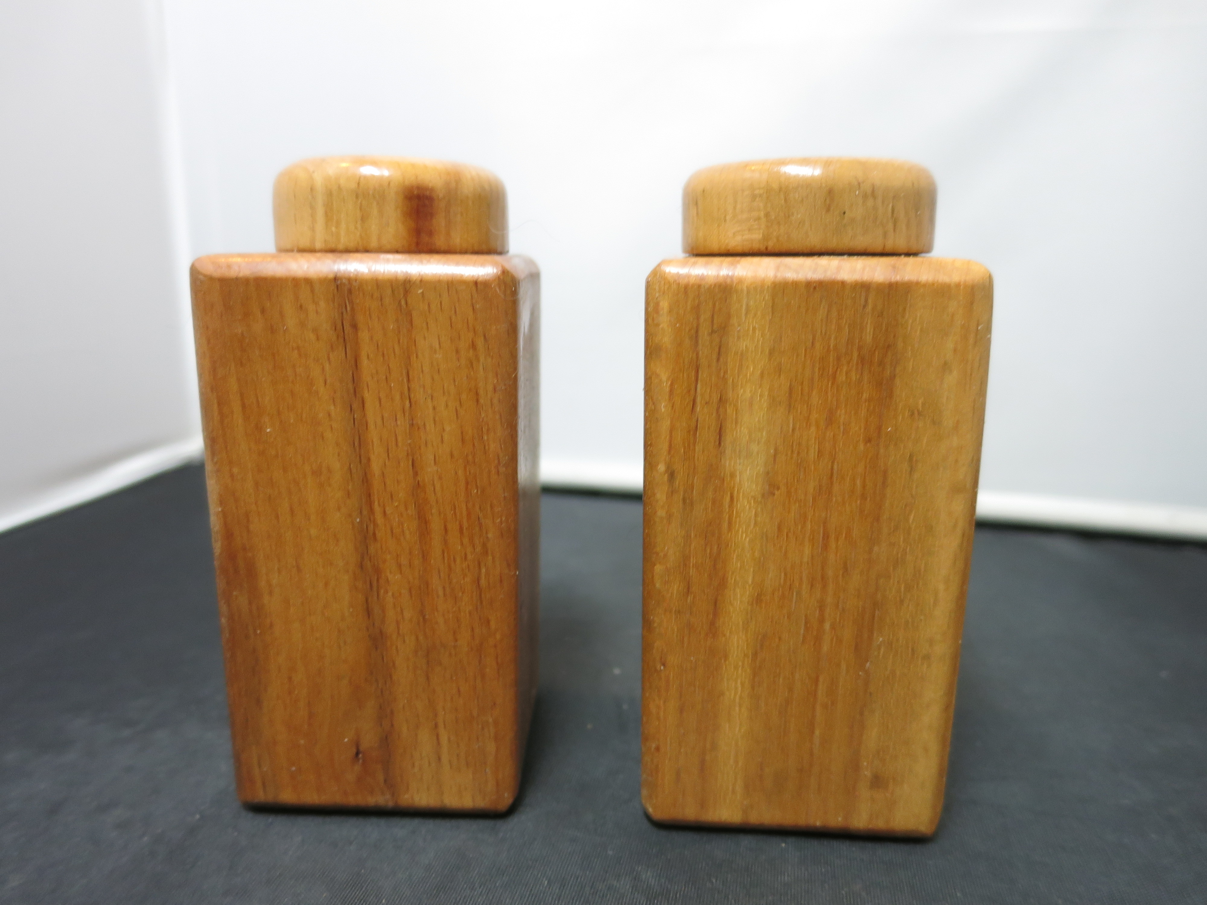 Vintage Rooster Salt and Pepper Shakers Japan Wood Painted 1950s