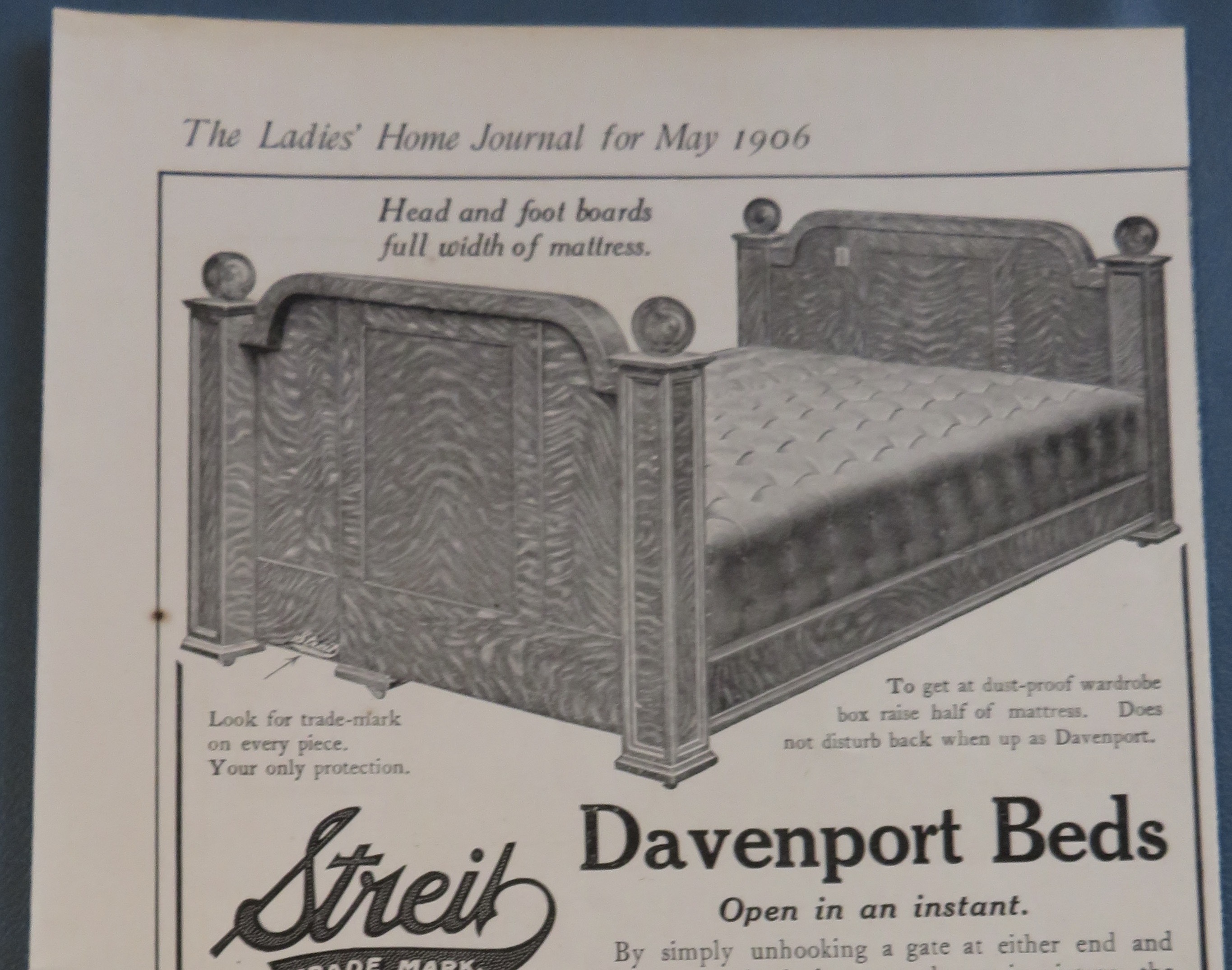 1906 Streit Manufacturing with Davenport Beds