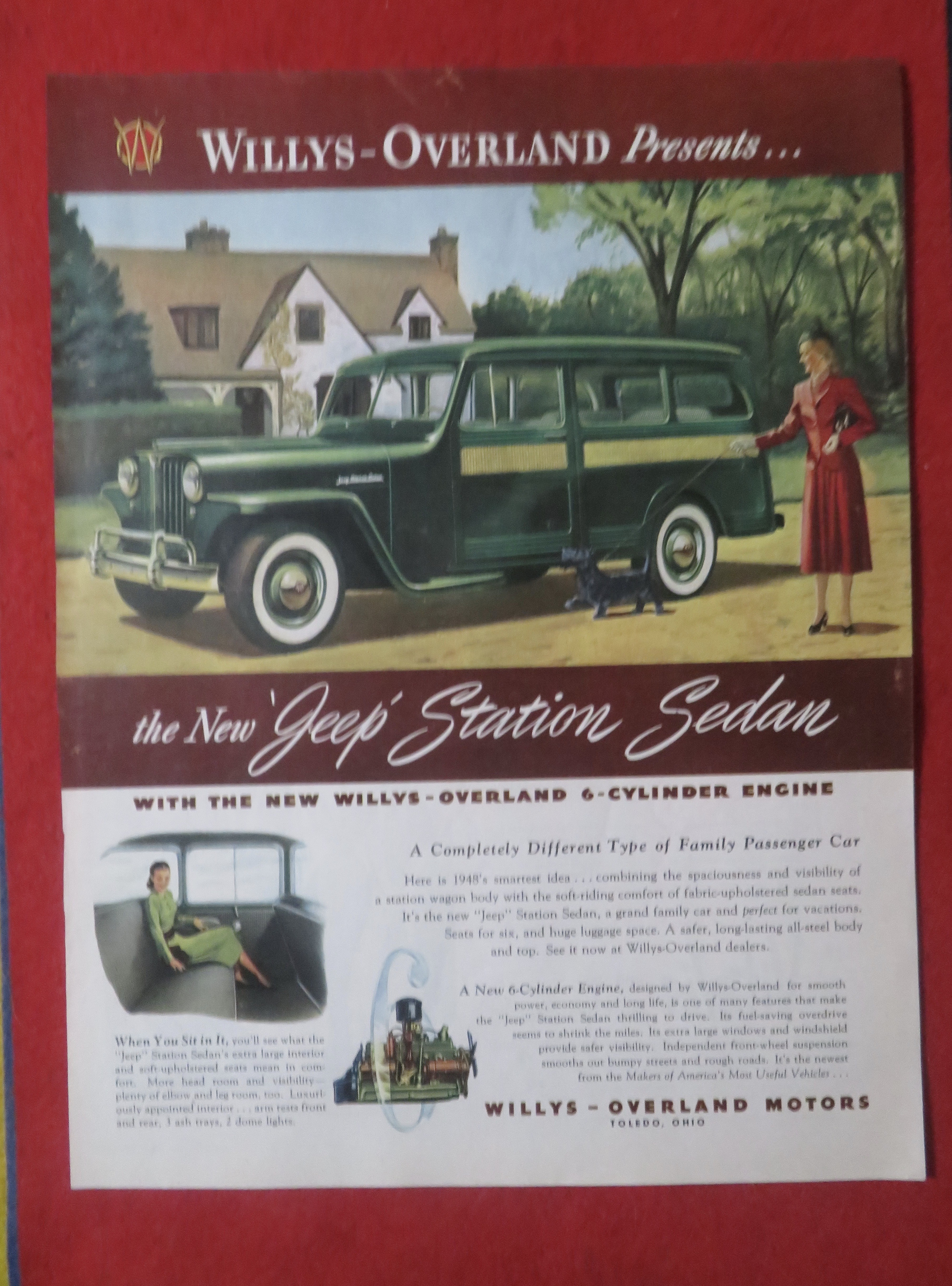 1948 Willys-Overland with the Jeep Station Sedan