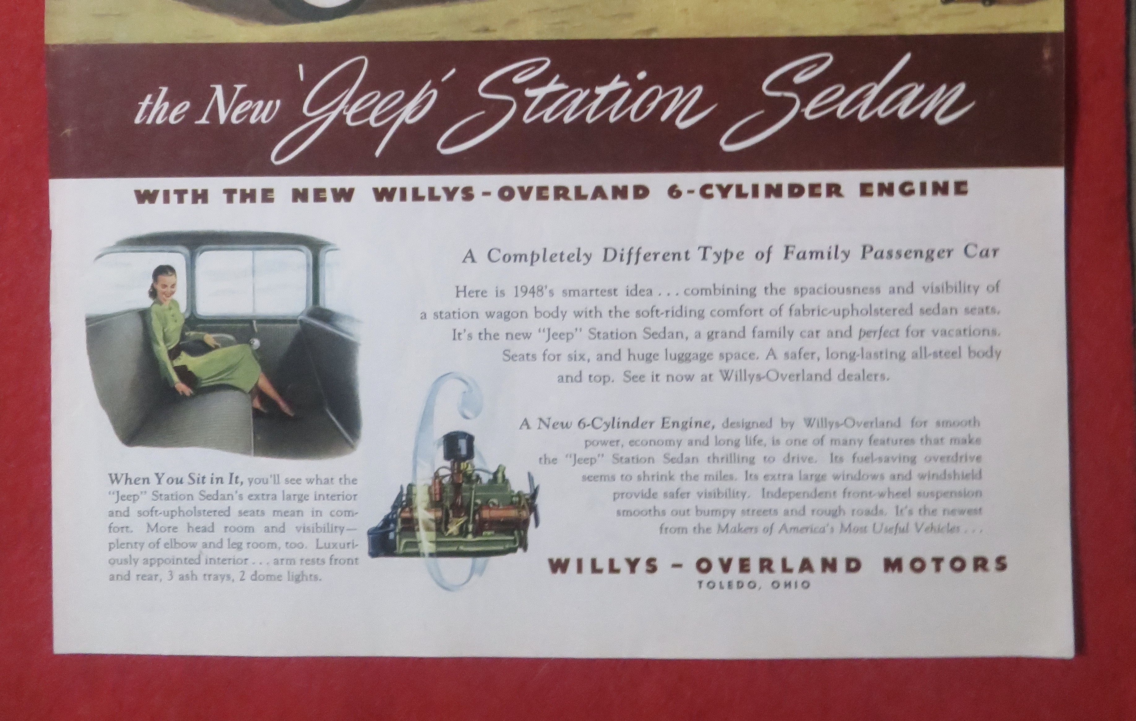1948 Willys-Overland with the Jeep Station Sedan